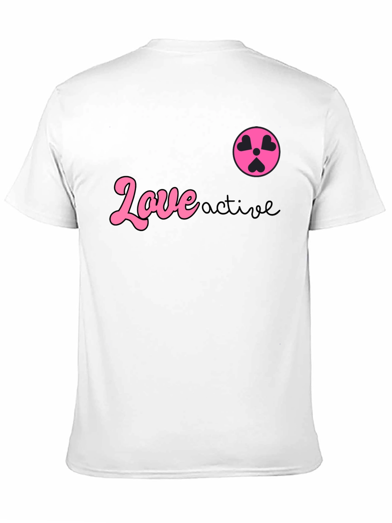 Love Active Graphic Tee - Black Cotton T-Shirt