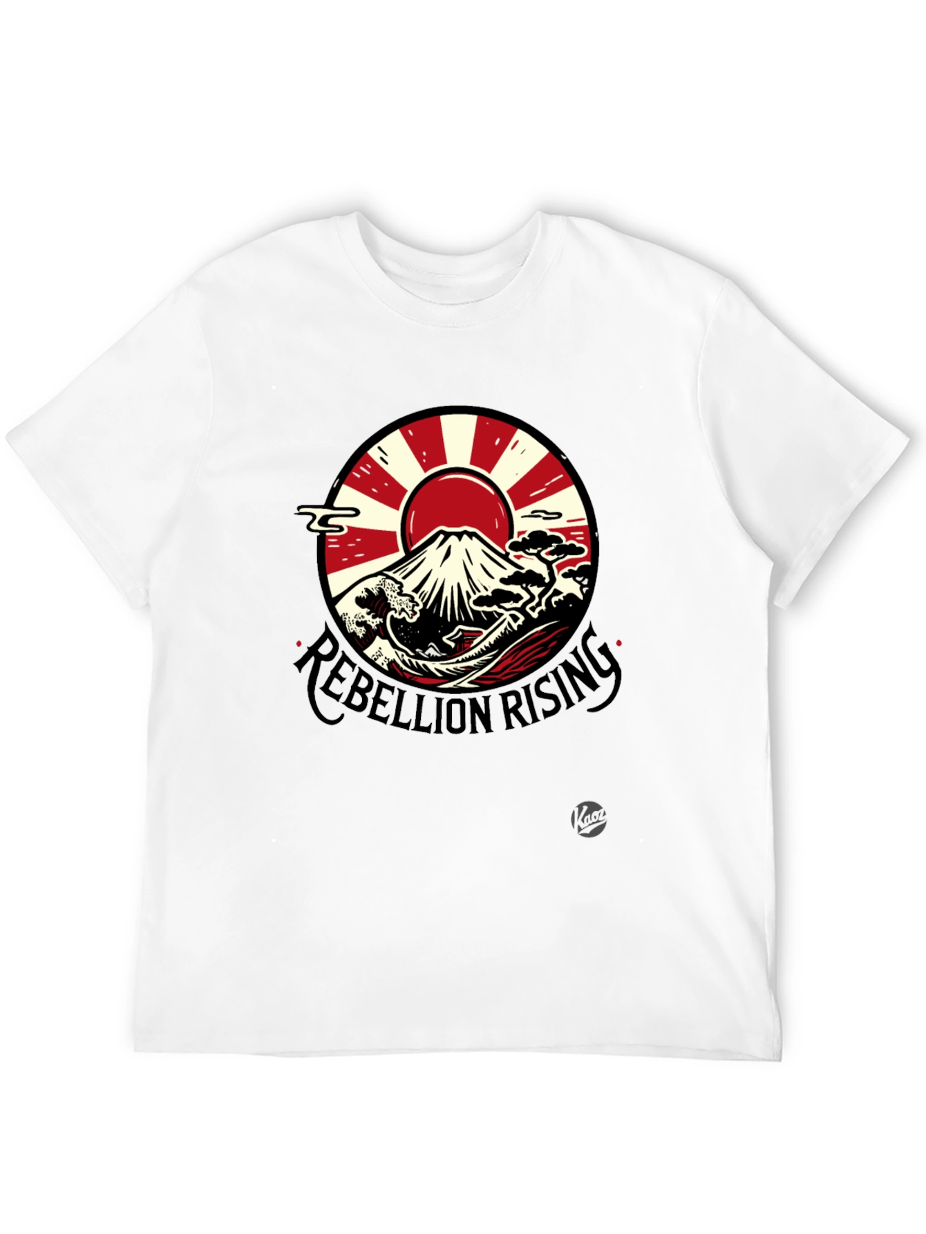 Rebellion Rising Graphic Tee - Japanese Mount Fuji Design