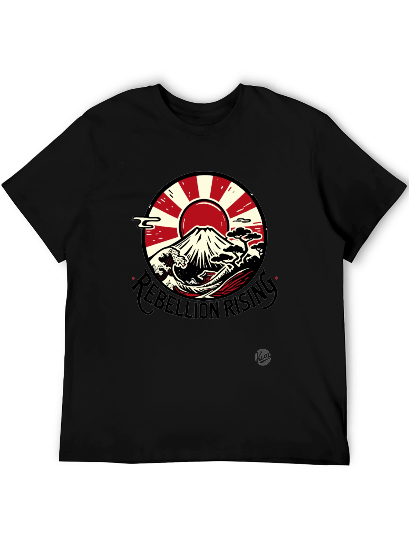 Rebellion Rising Graphic Tee - Japanese Mount Fuji Design