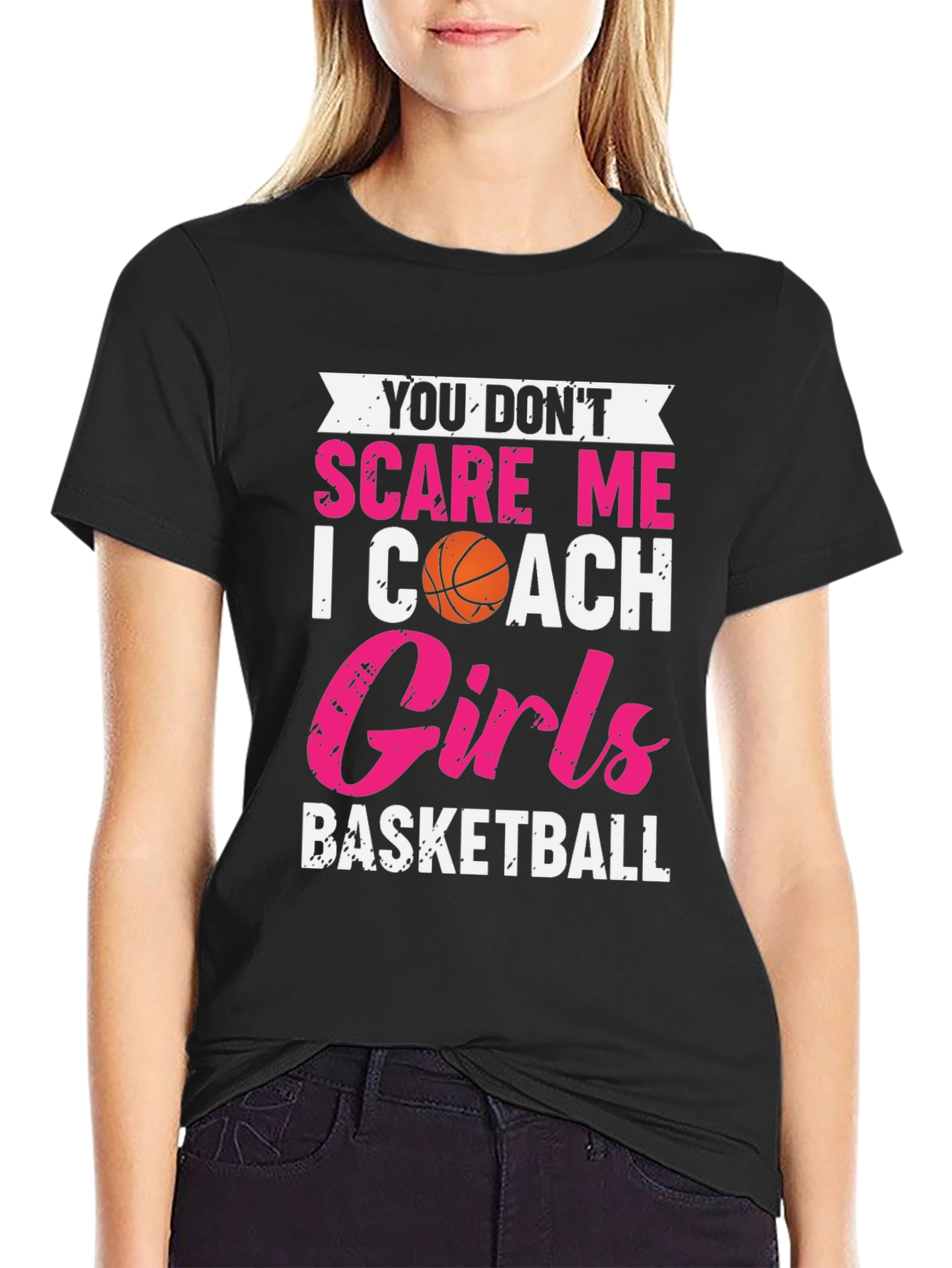 Girls Basketball Coach Graphic T-Shirt