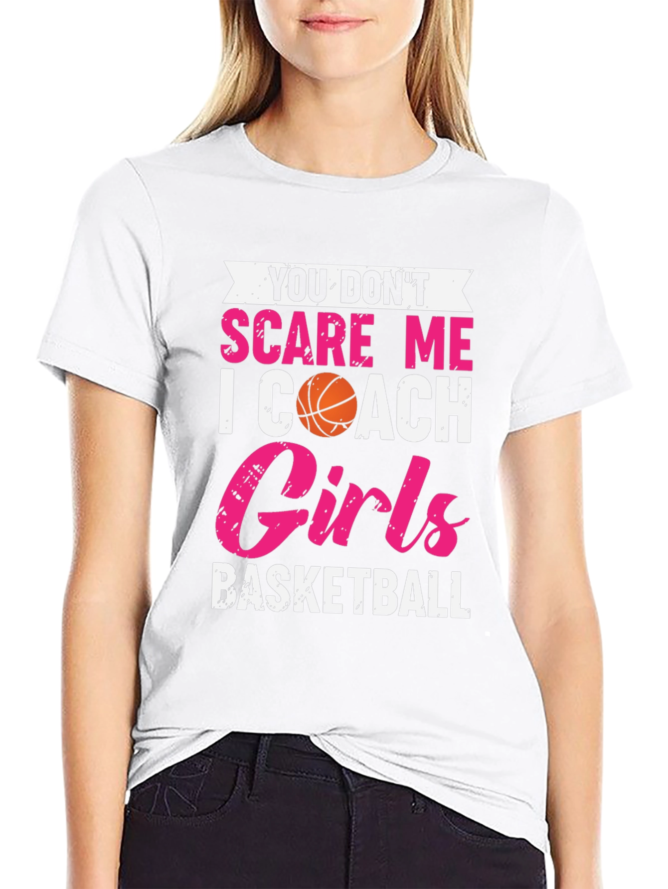 Girls Basketball Coach Graphic T-Shirt