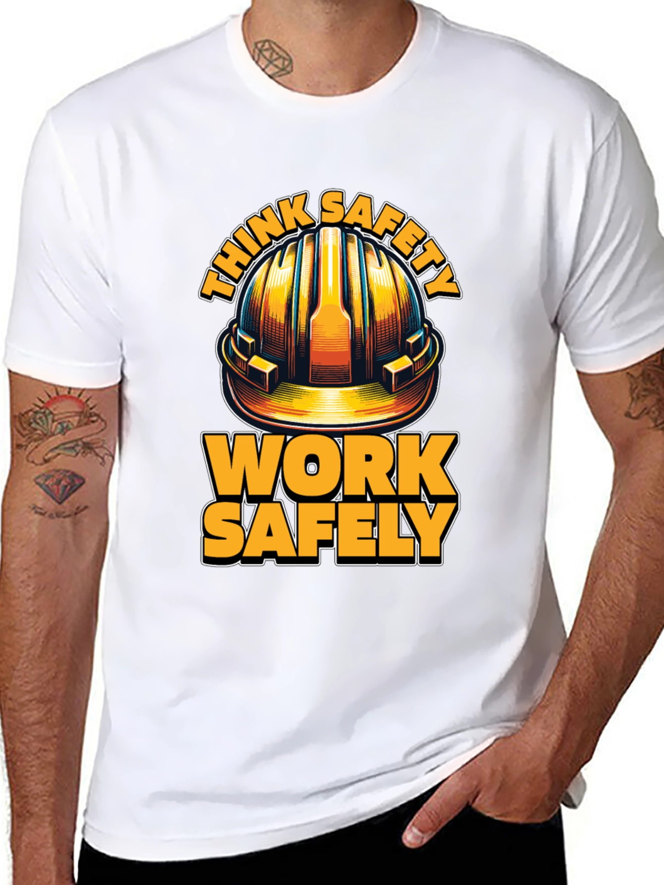 Think Safety Work Safely Graphic Tee