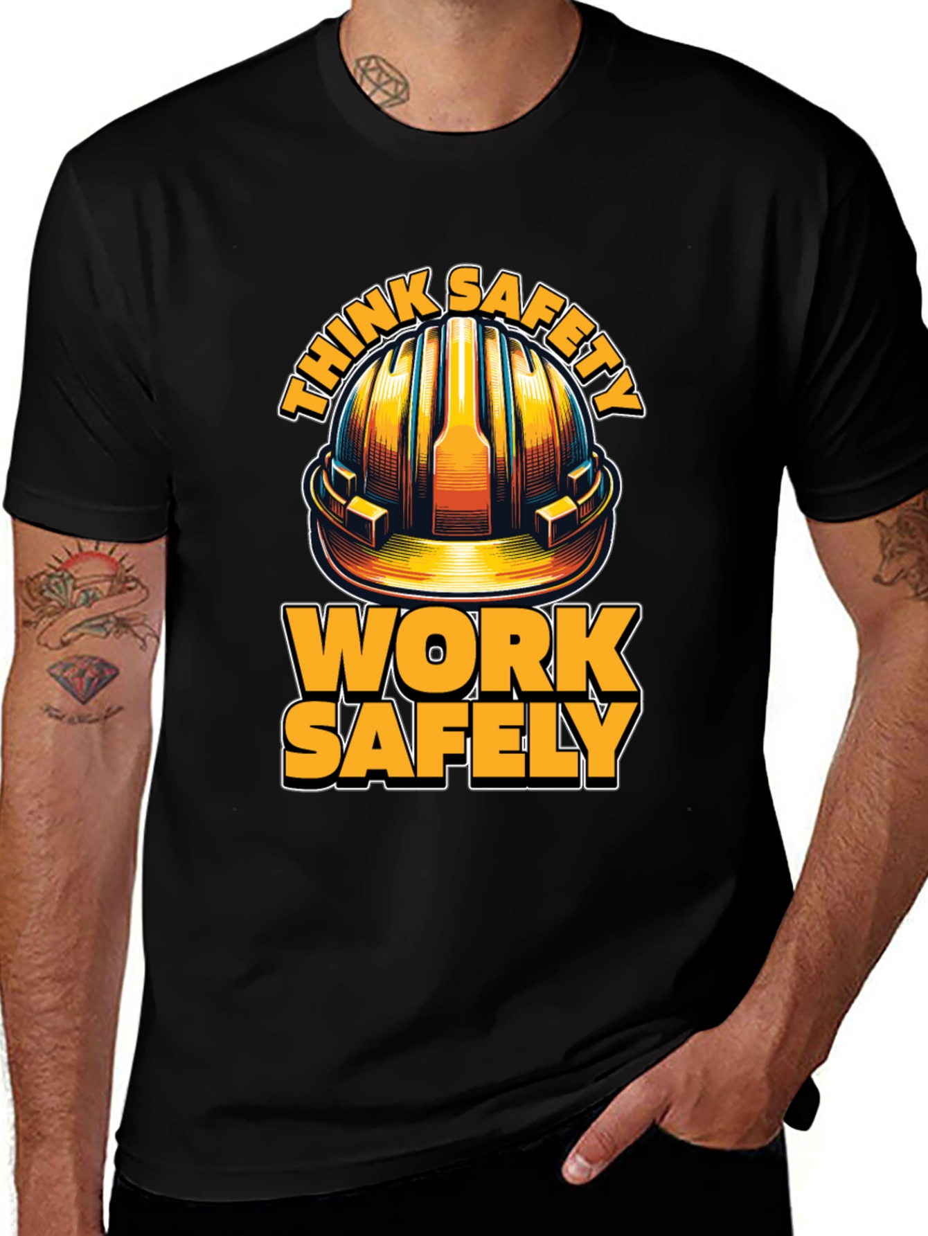 Think Safety Work Safely Graphic Tee