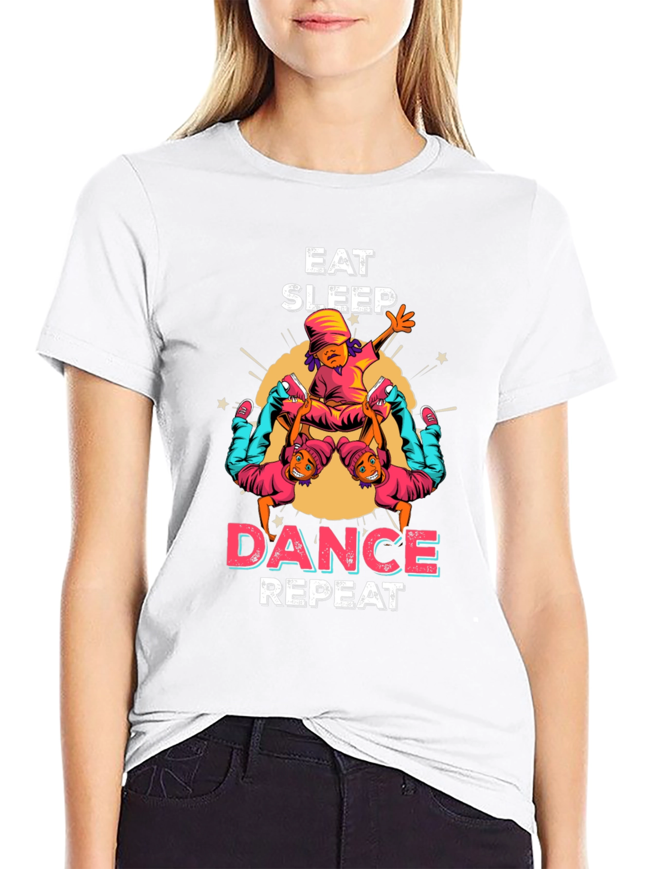 Eat Sleep Dance Repeat Graphic Tee