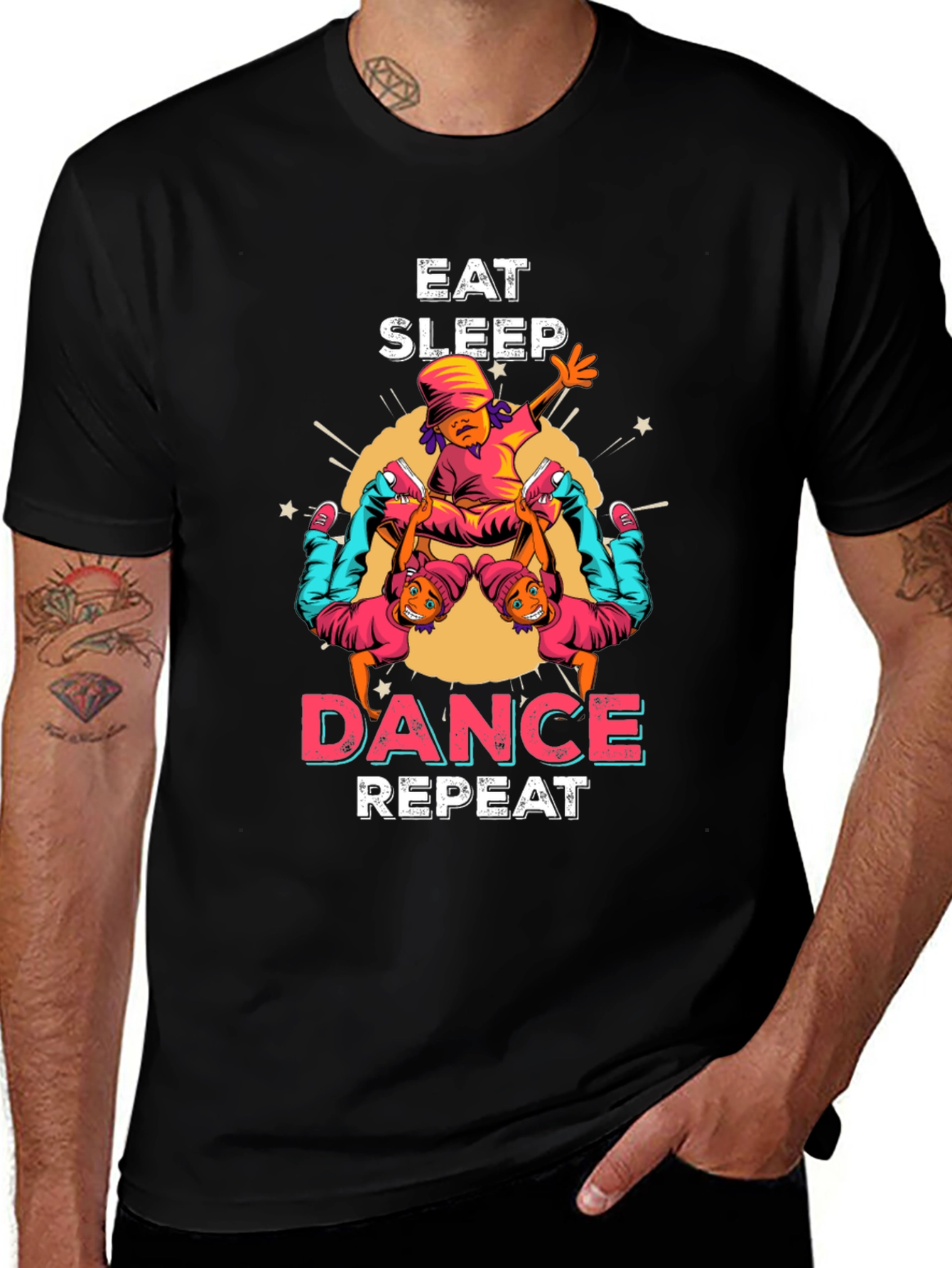 Eat Sleep Dance Repeat Graphic Tee