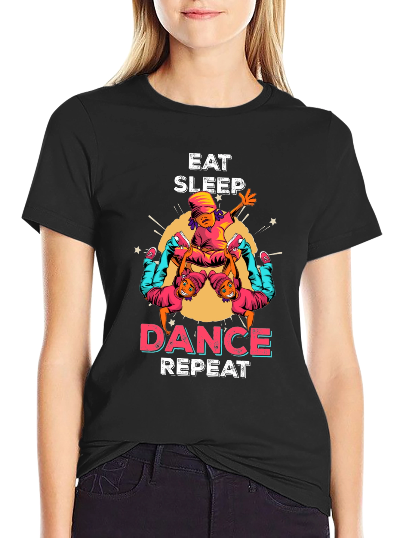 Eat Sleep Dance Repeat Graphic Tee