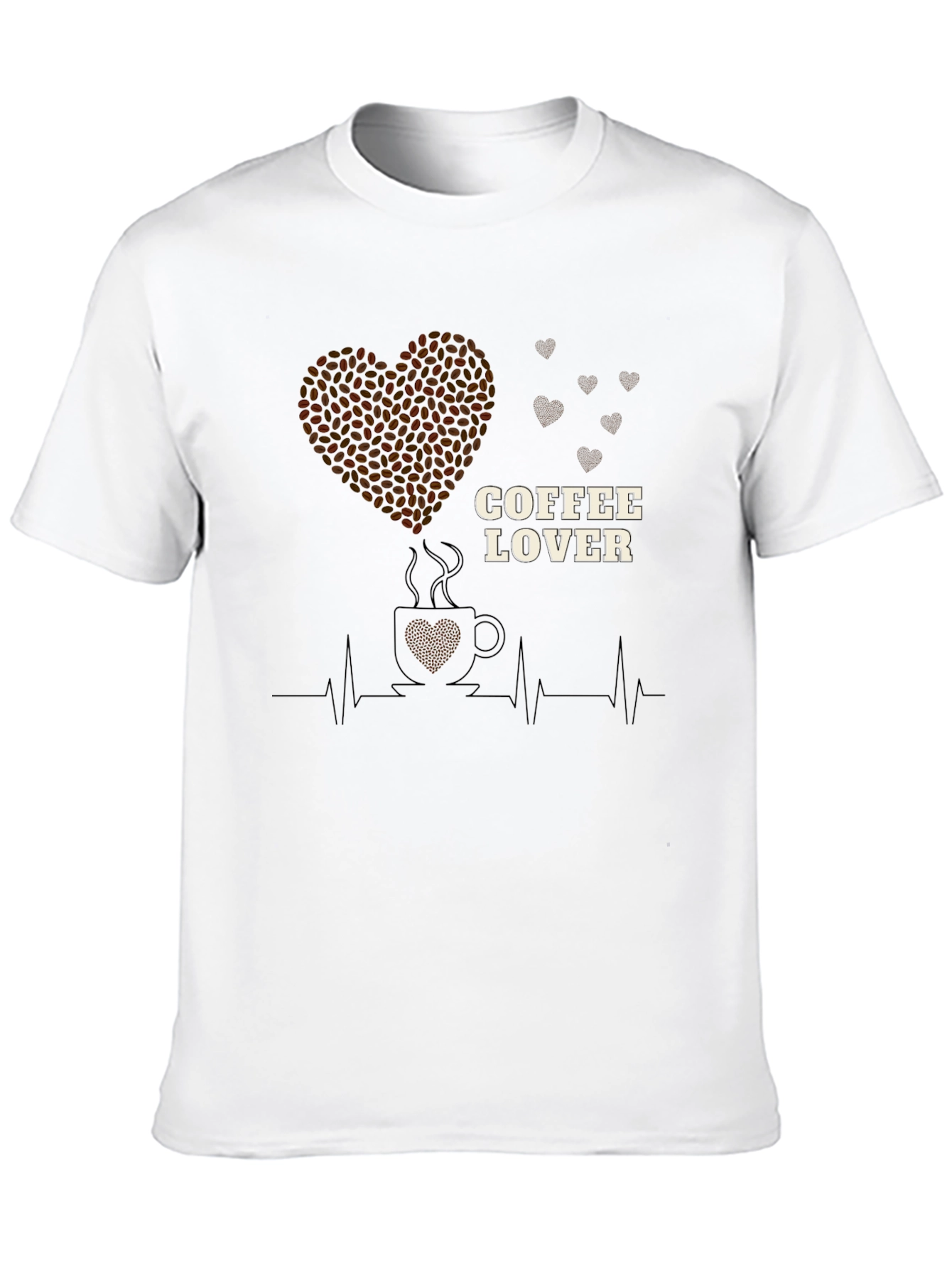 Coffee Lover Heartbeat T-Shirt