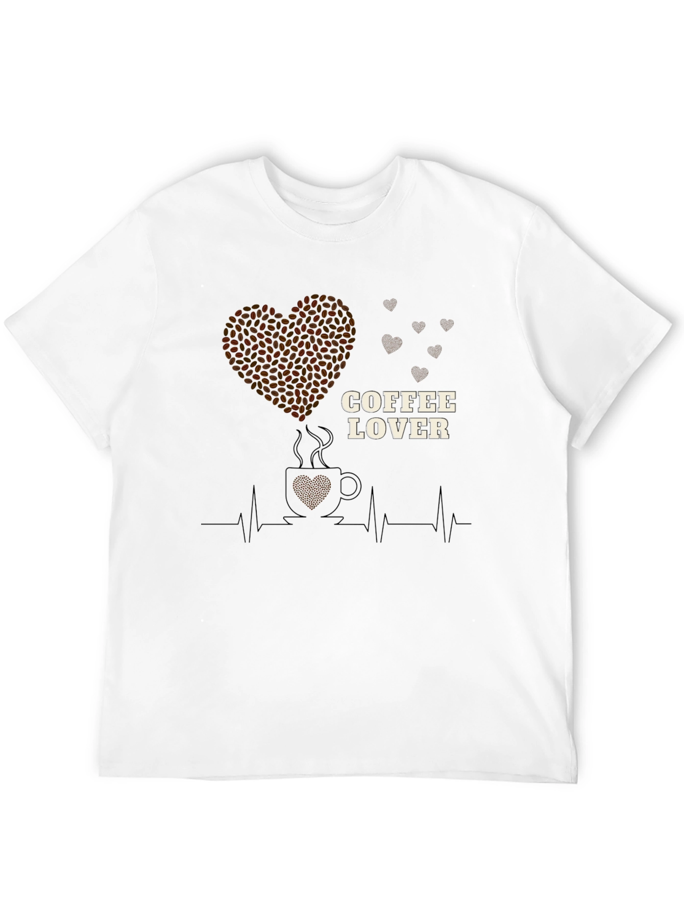 Coffee Lover Heartbeat T-Shirt