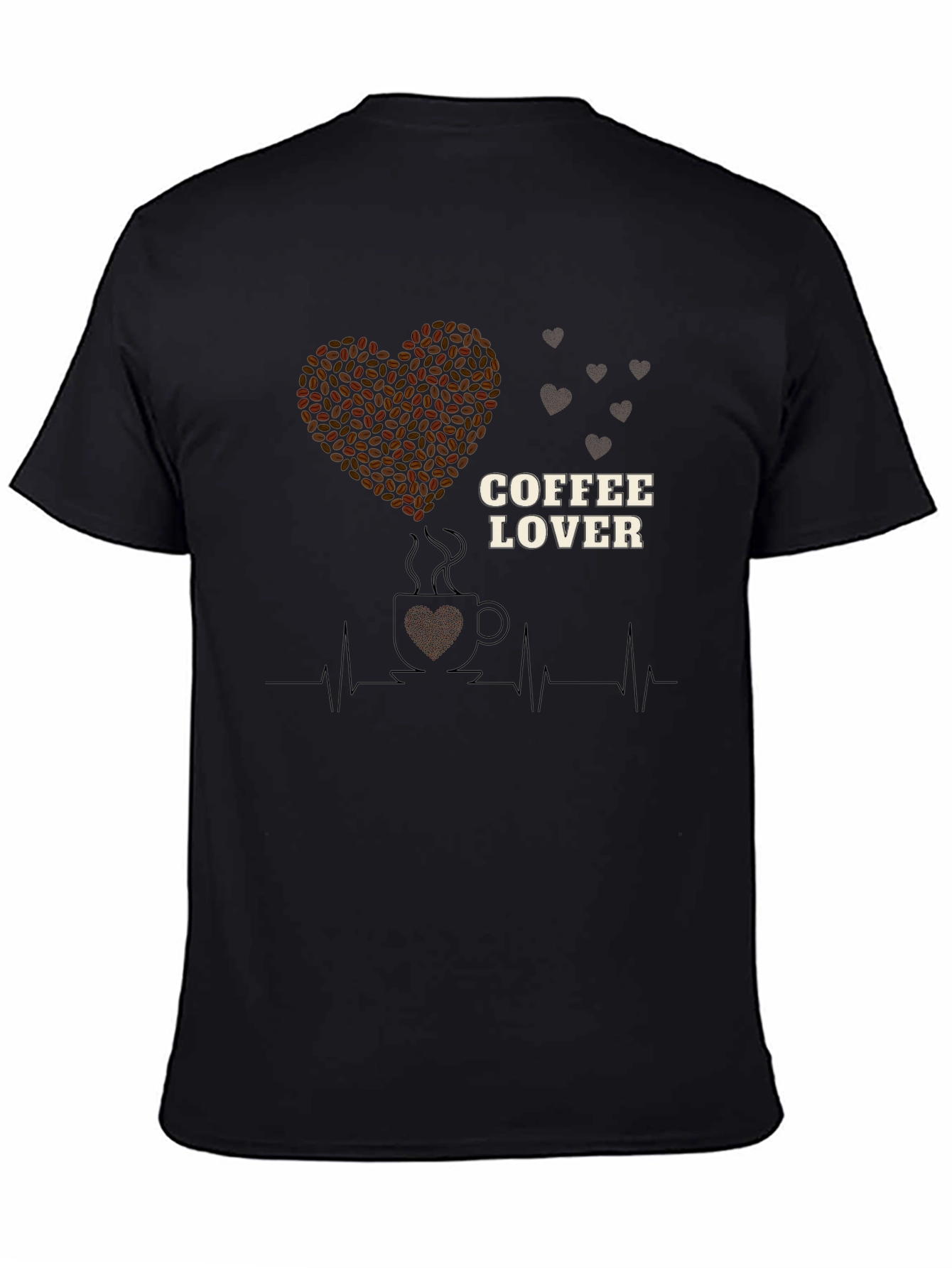 Coffee Lover Heartbeat T-Shirt