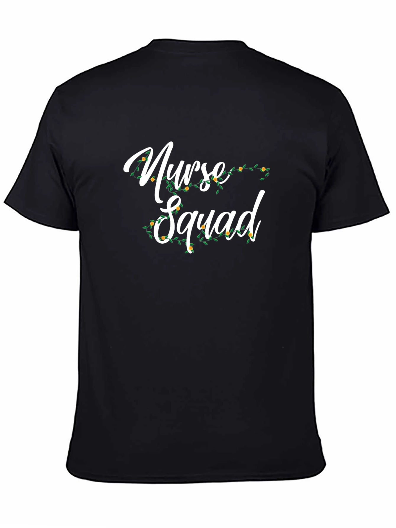 Nurse Squad Graphic Tee - Floral Design