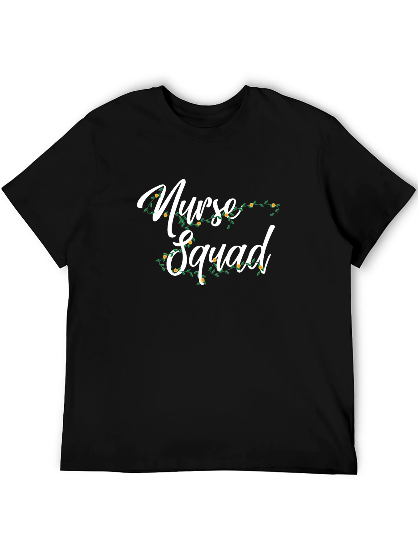 Nurse Squad Graphic Tee - Floral Design