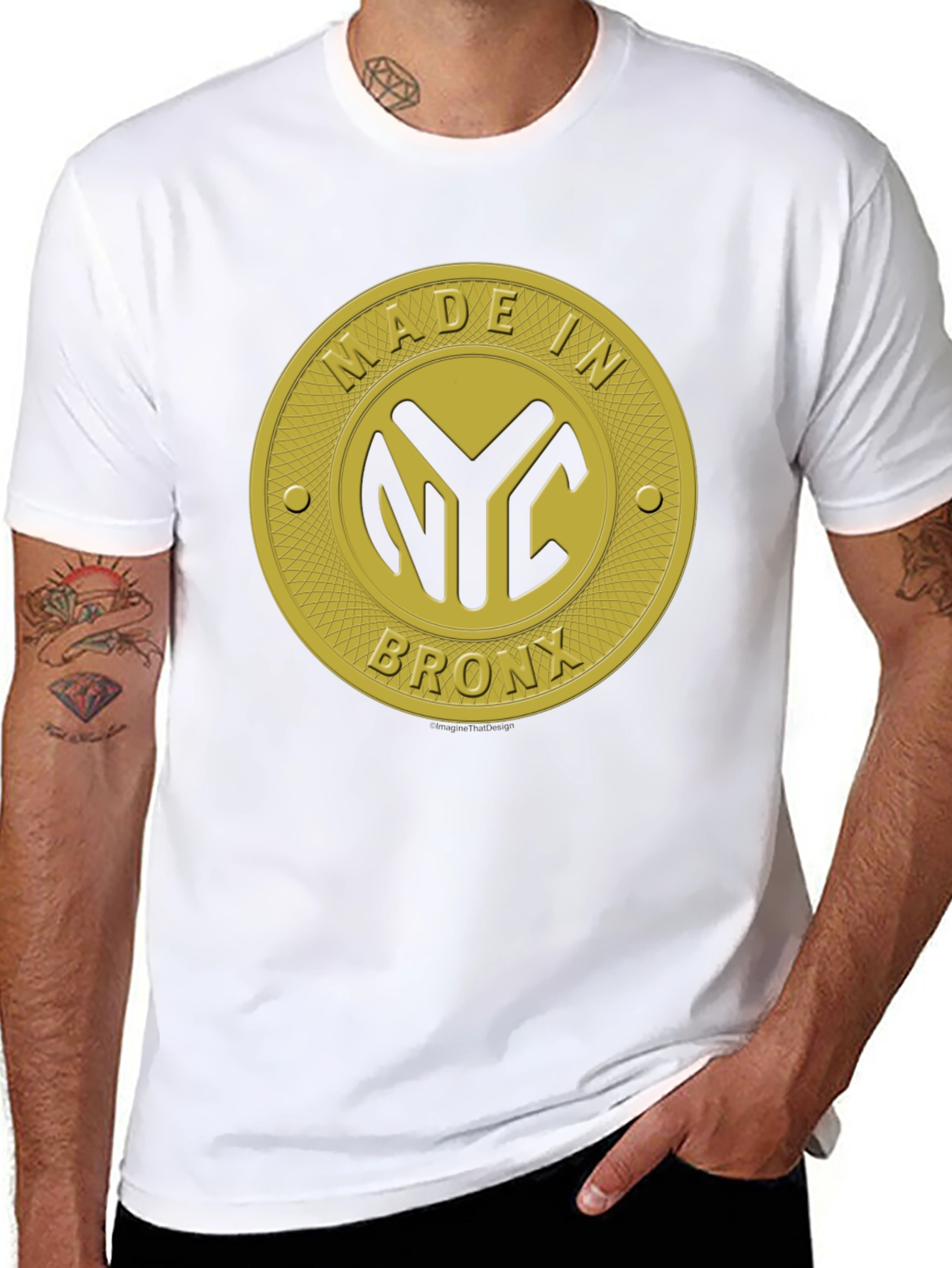 Made in NYC Bronx T-Shirt - Gold Edition