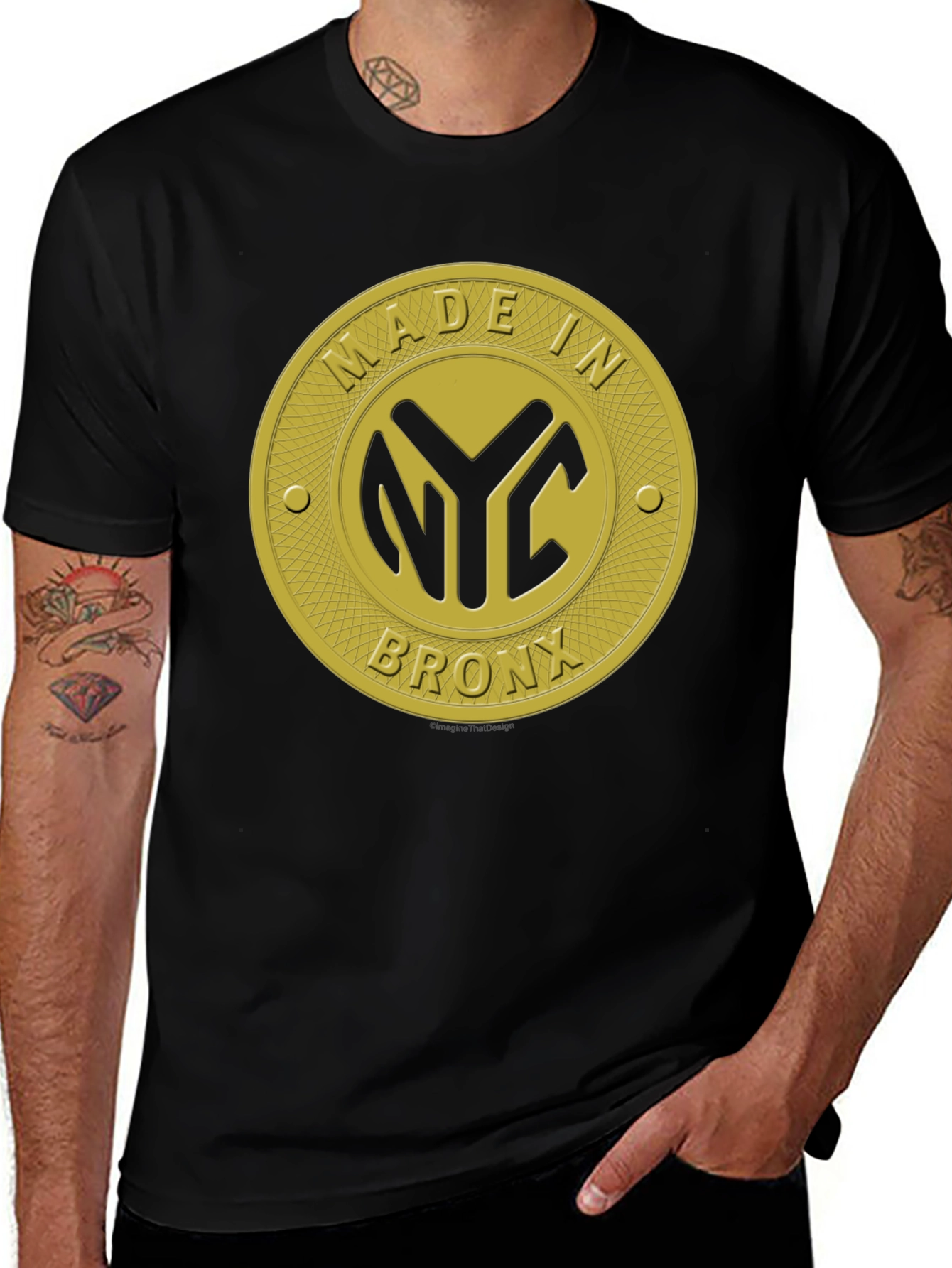 Made in NYC Bronx T-Shirt - Gold Edition