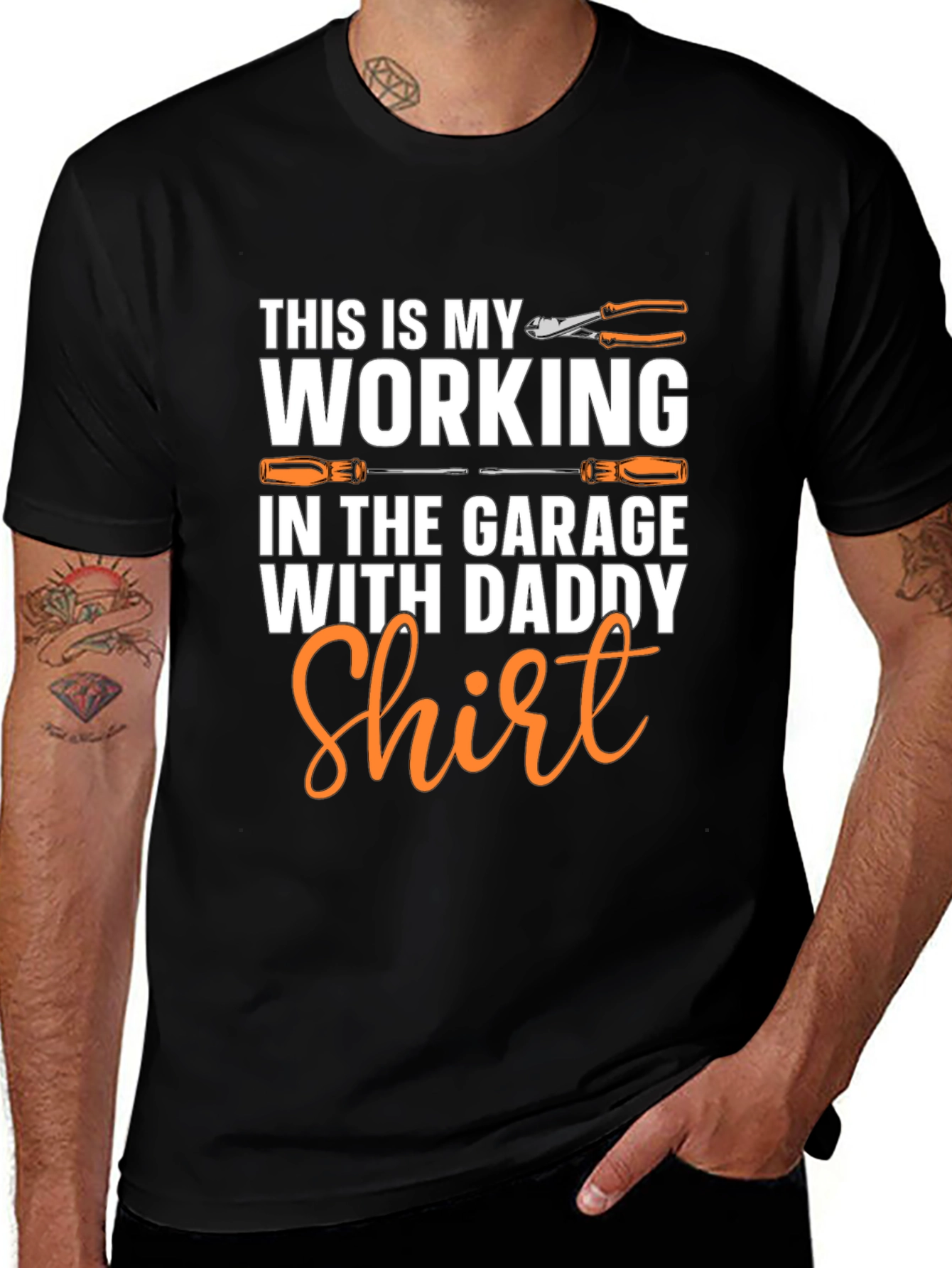Working in the Garage with Daddy T-Shirt