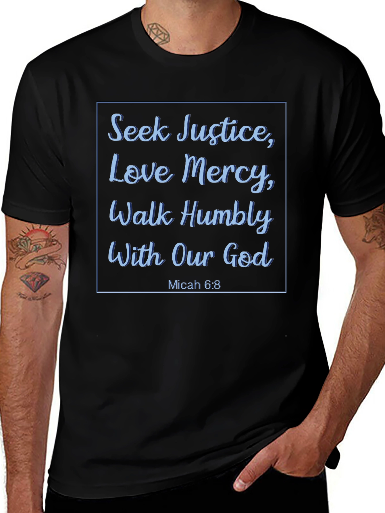 Seek Justice Micah 6:8 T-Shirt - Religious Tee