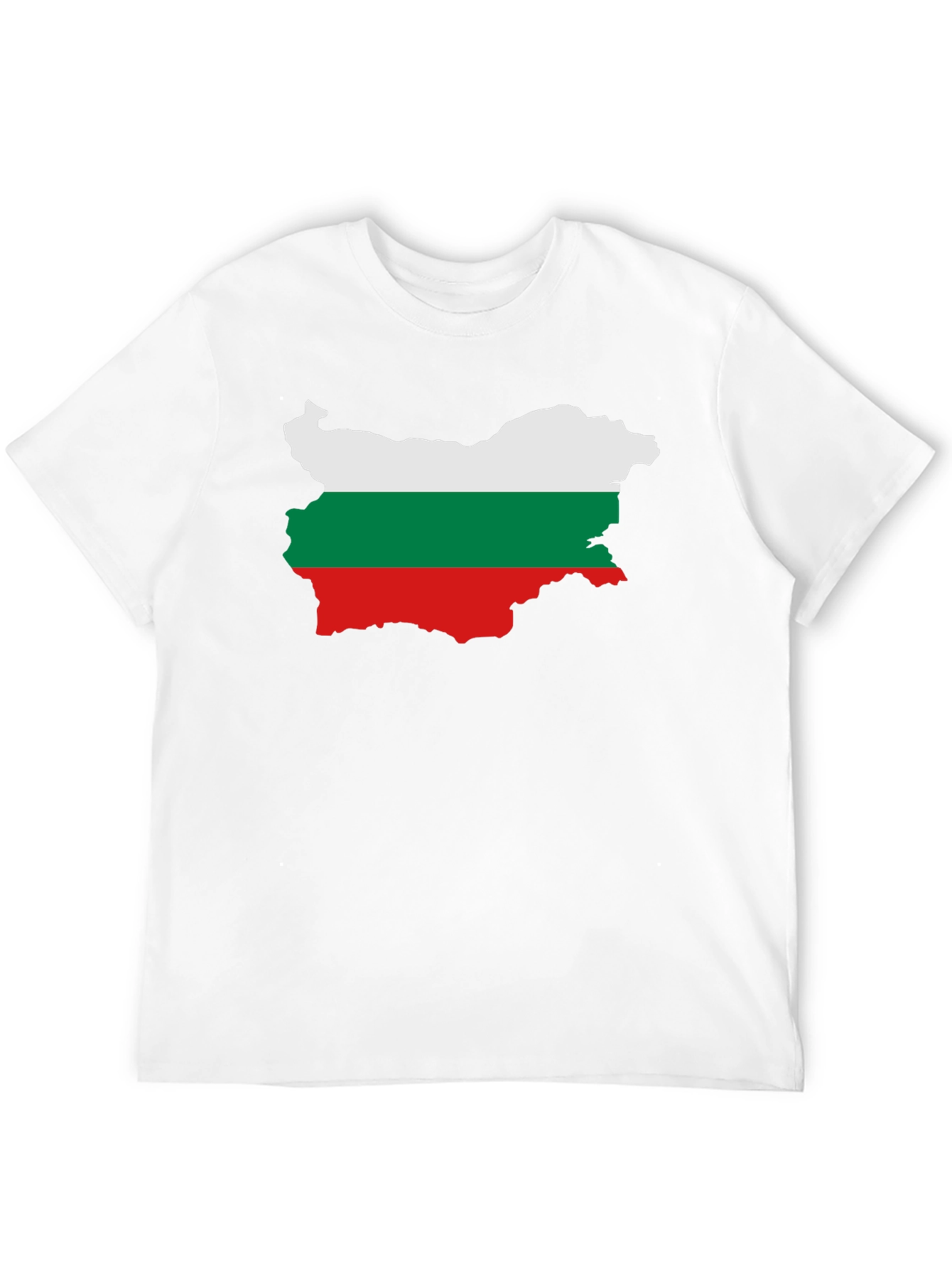 Bulgaria Flag Map Graphic Tee - Black Unisex T-Shirt