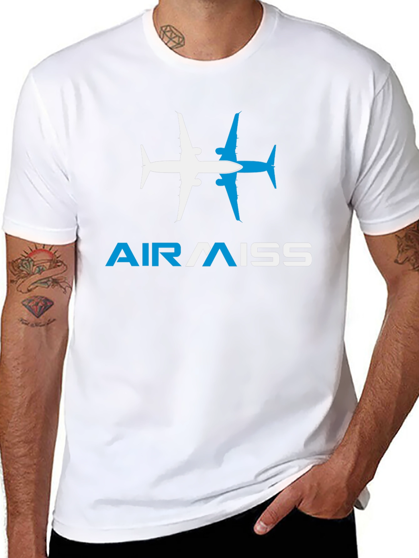 AirMiss Airplane Graphic T-Shirt