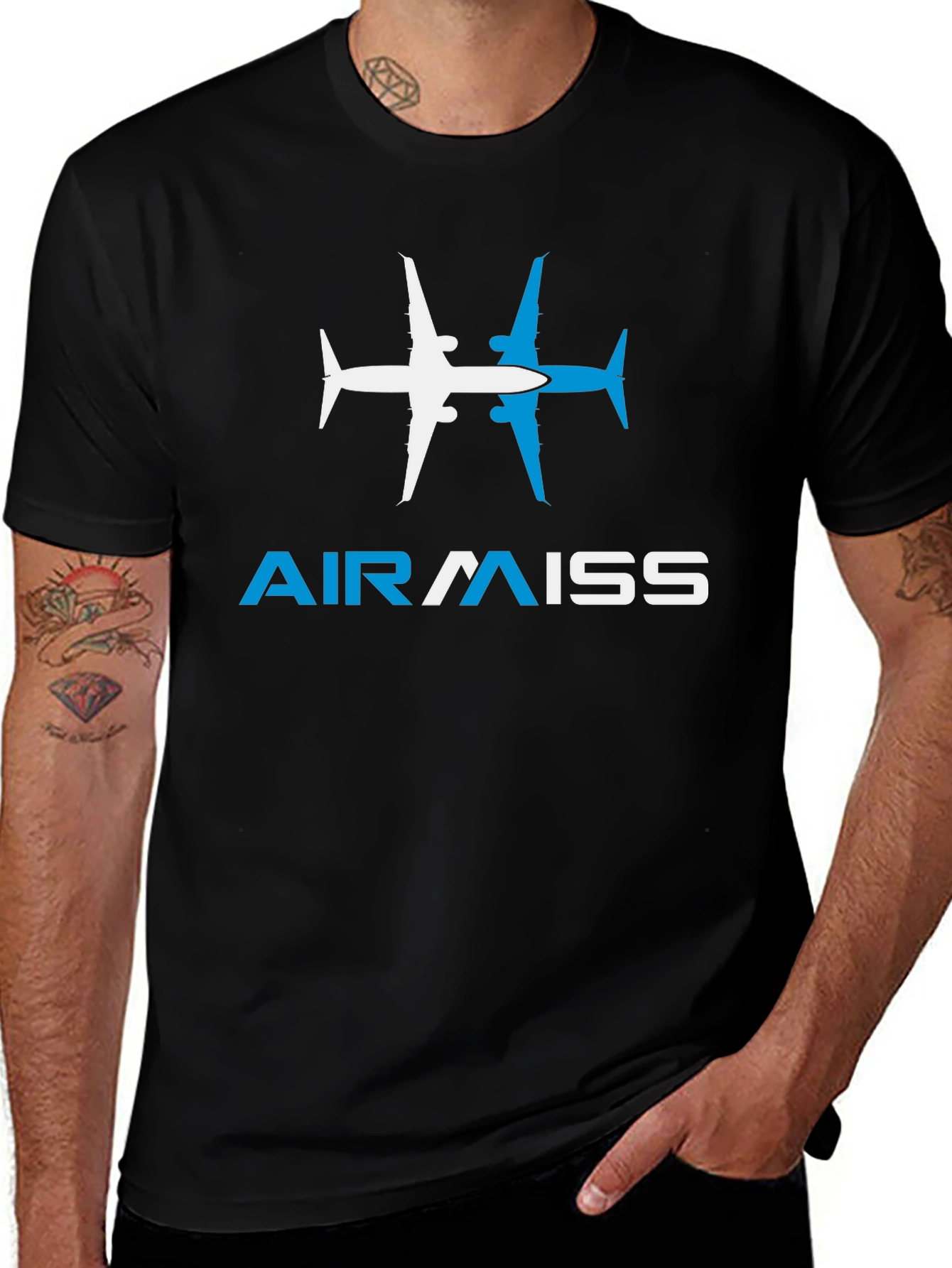 AirMiss Airplane Graphic T-Shirt
