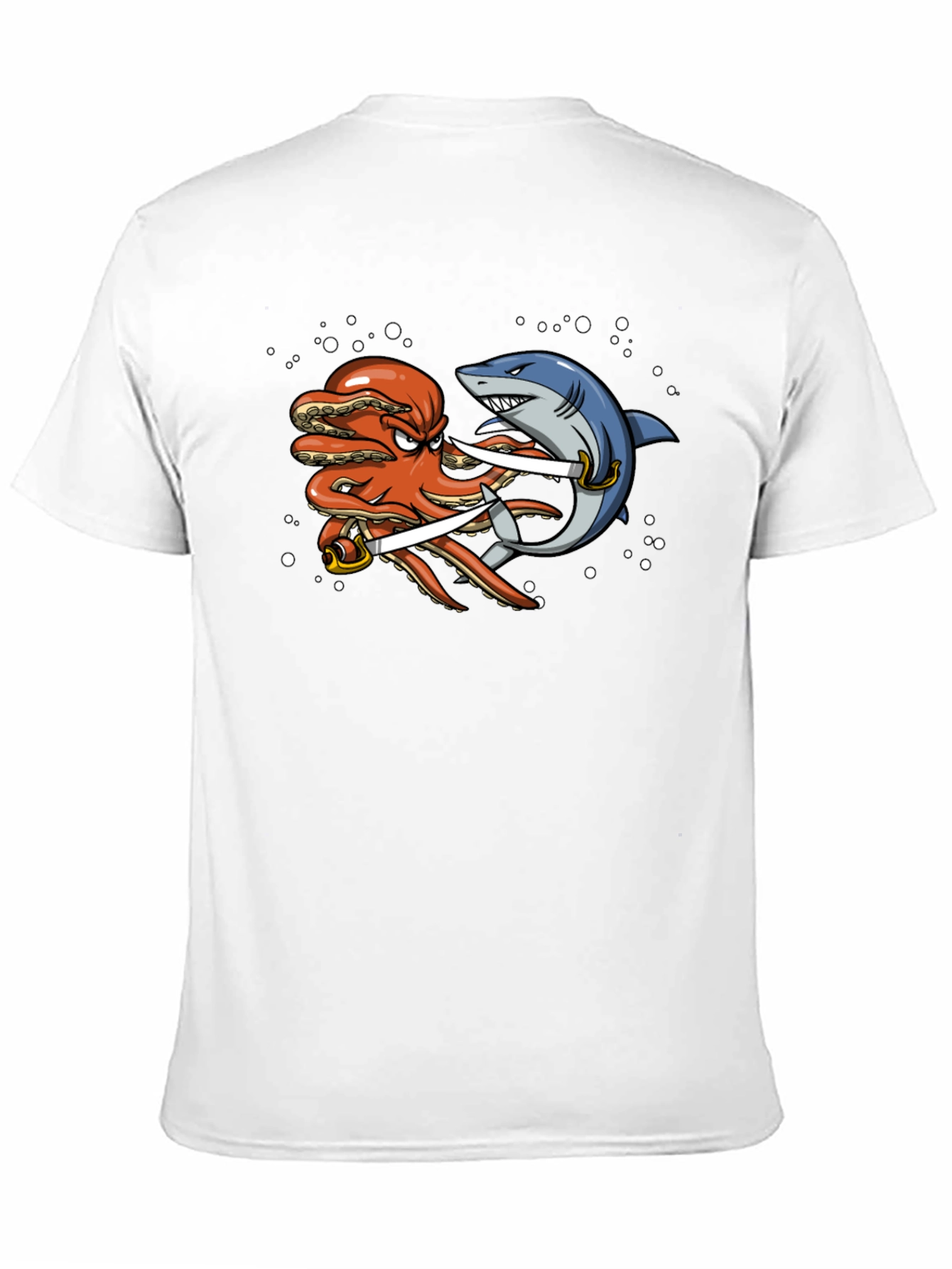 Octopus vs Shark T-Shirt - Pirate Duel