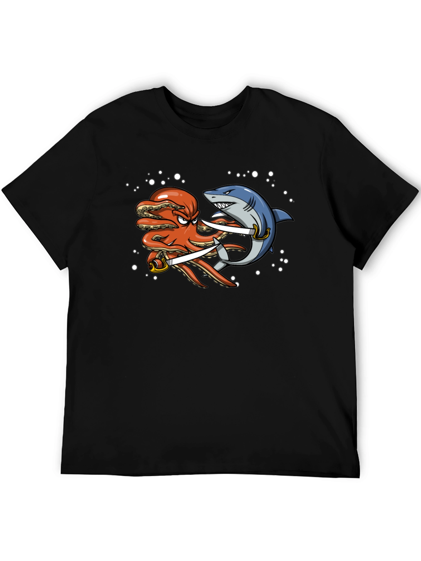 Octopus vs Shark T-Shirt - Pirate Duel