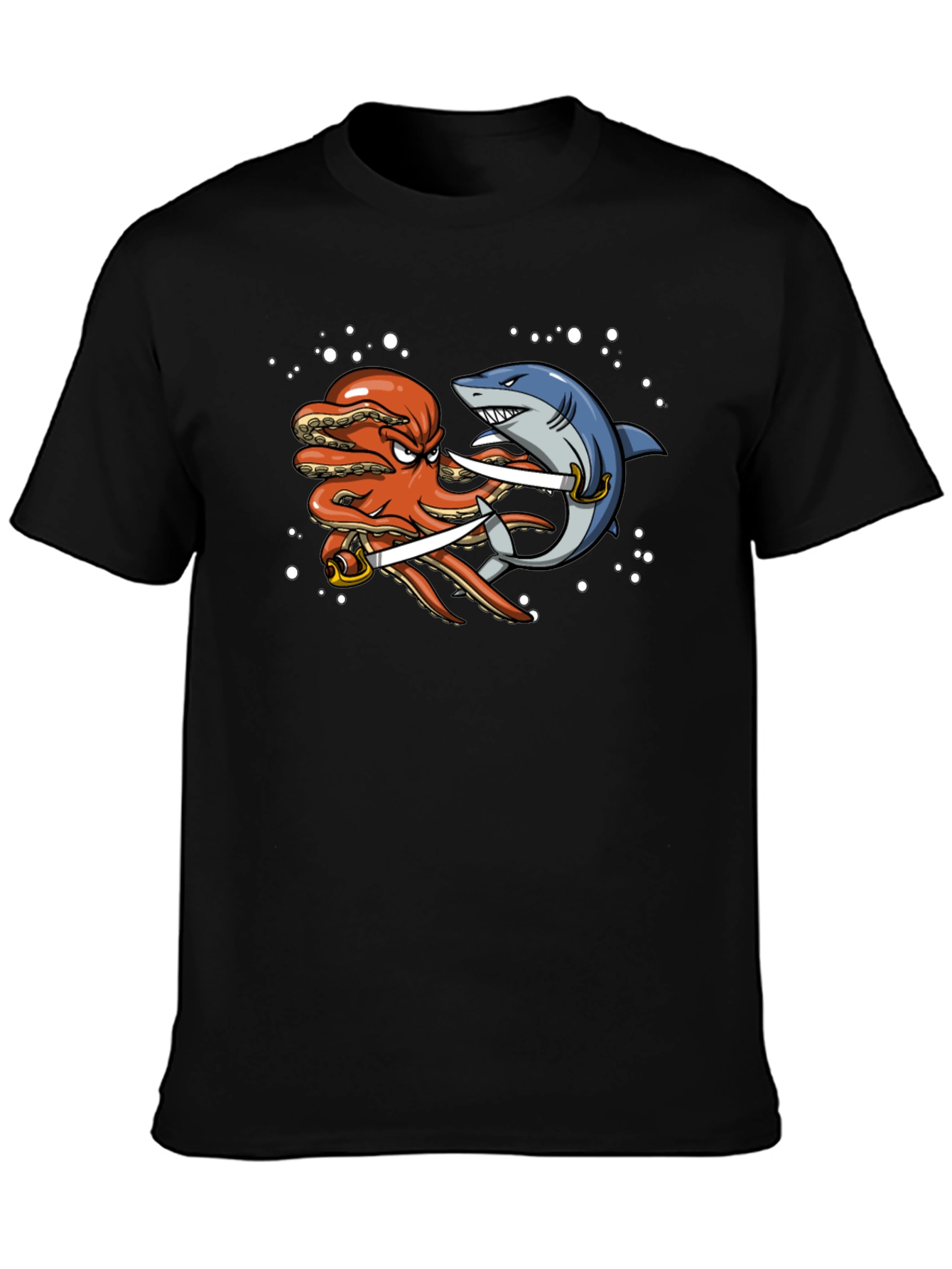 Octopus vs Shark T-Shirt - Pirate Duel