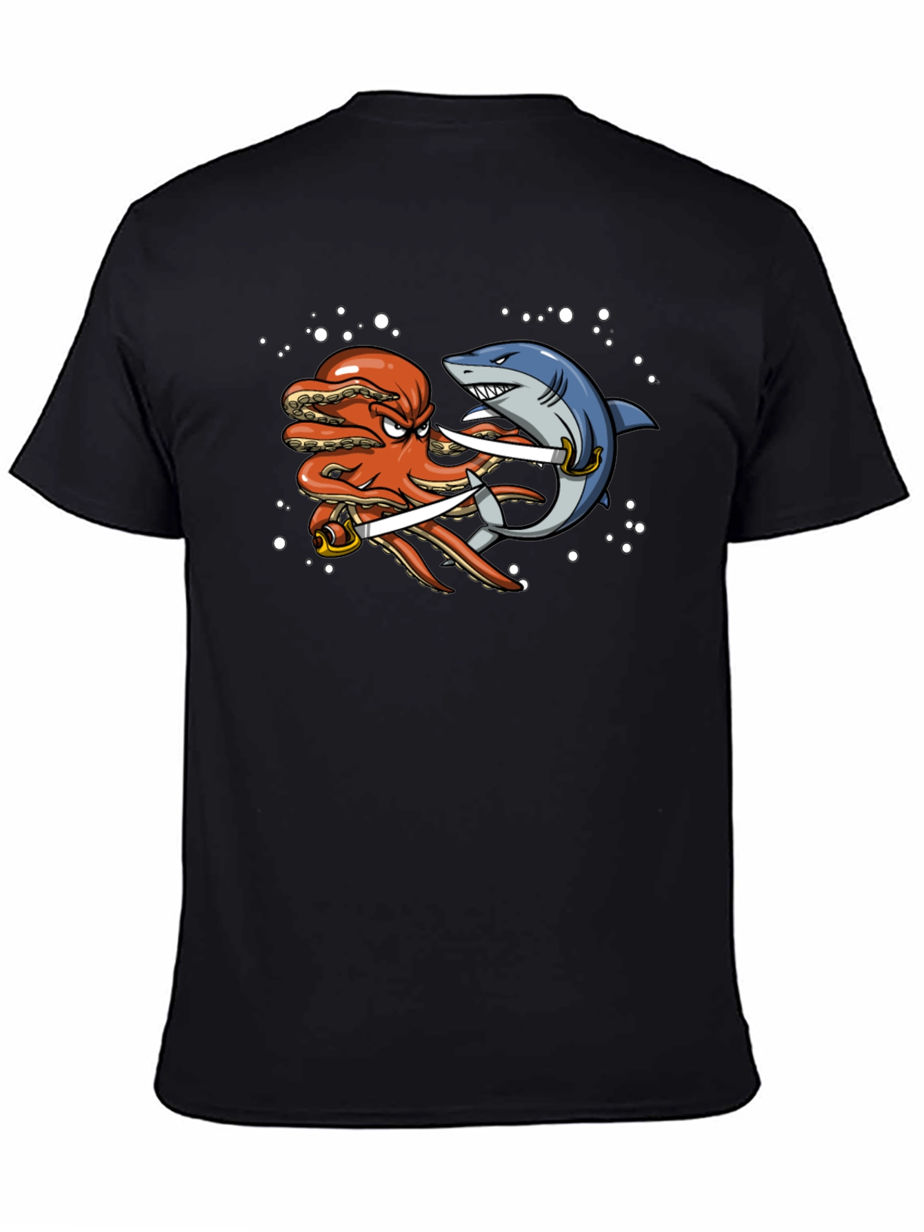 Octopus vs Shark T-Shirt - Pirate Duel