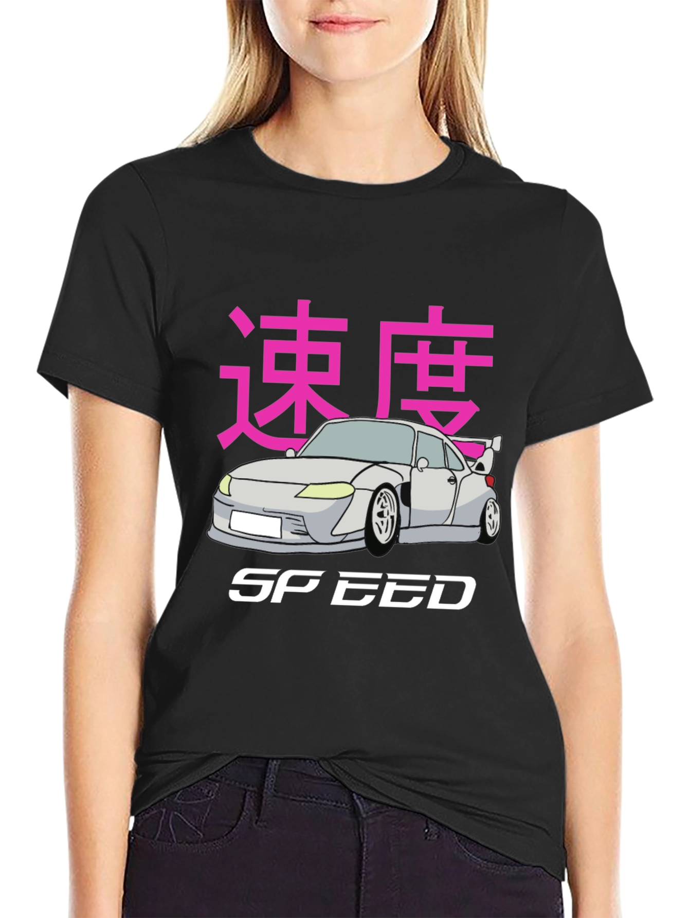 Japanese Speed Car Graphic T-Shirt