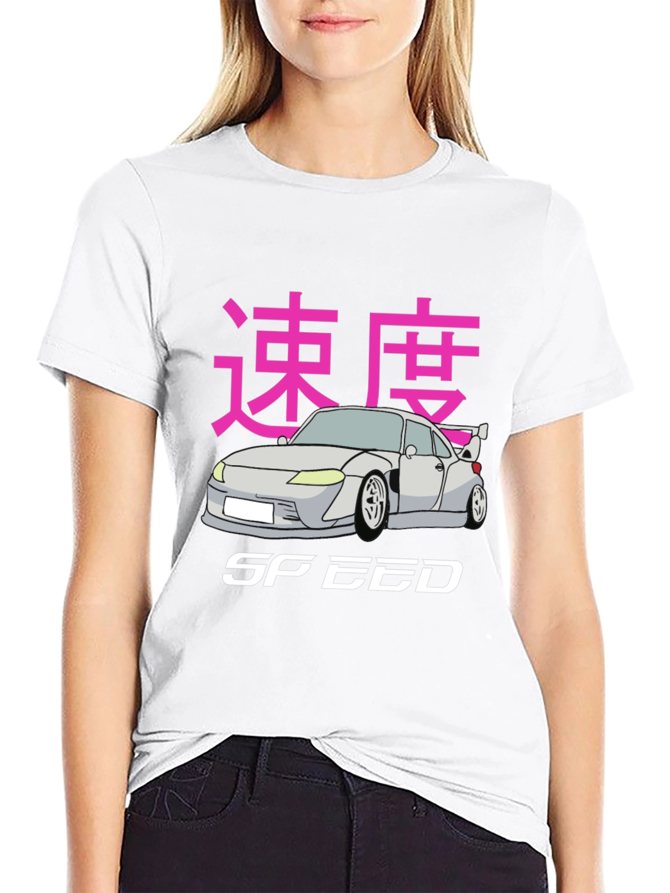 Japanese Speed Car Graphic T-Shirt