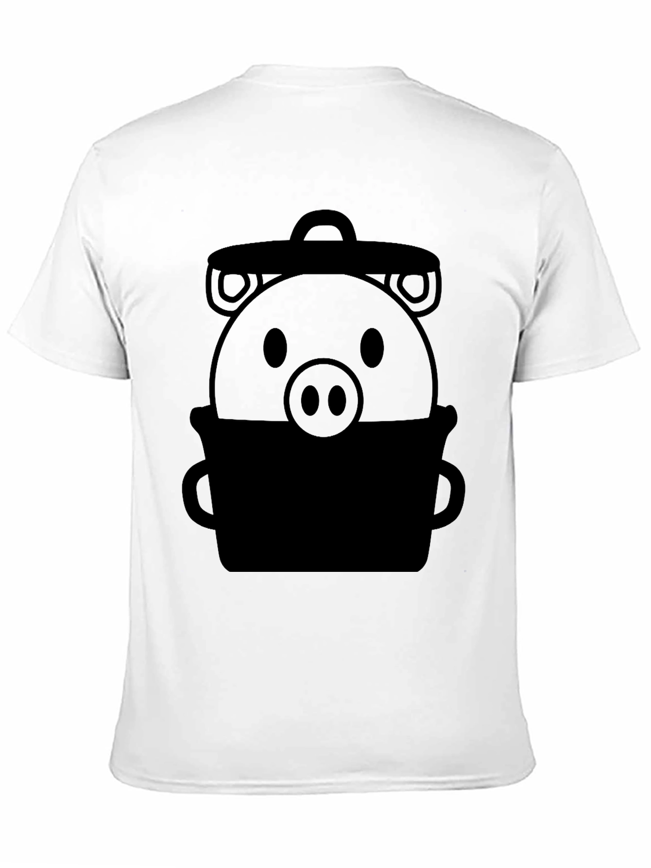 Funny Pig in a Trash Can Graphic T-Shirt