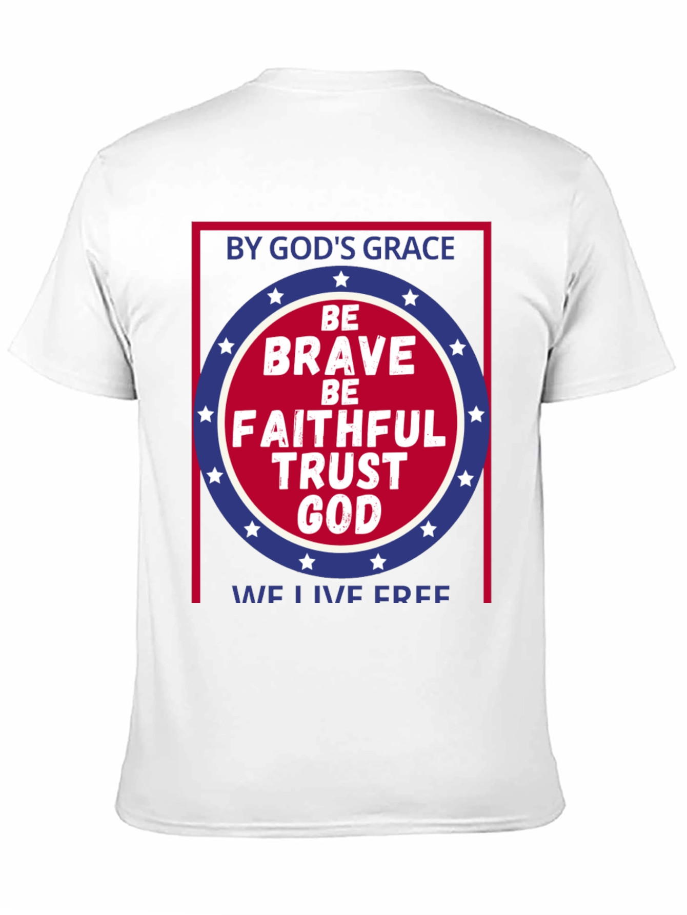 Faithful God Graphic Tee - Patriotic T-Shirt