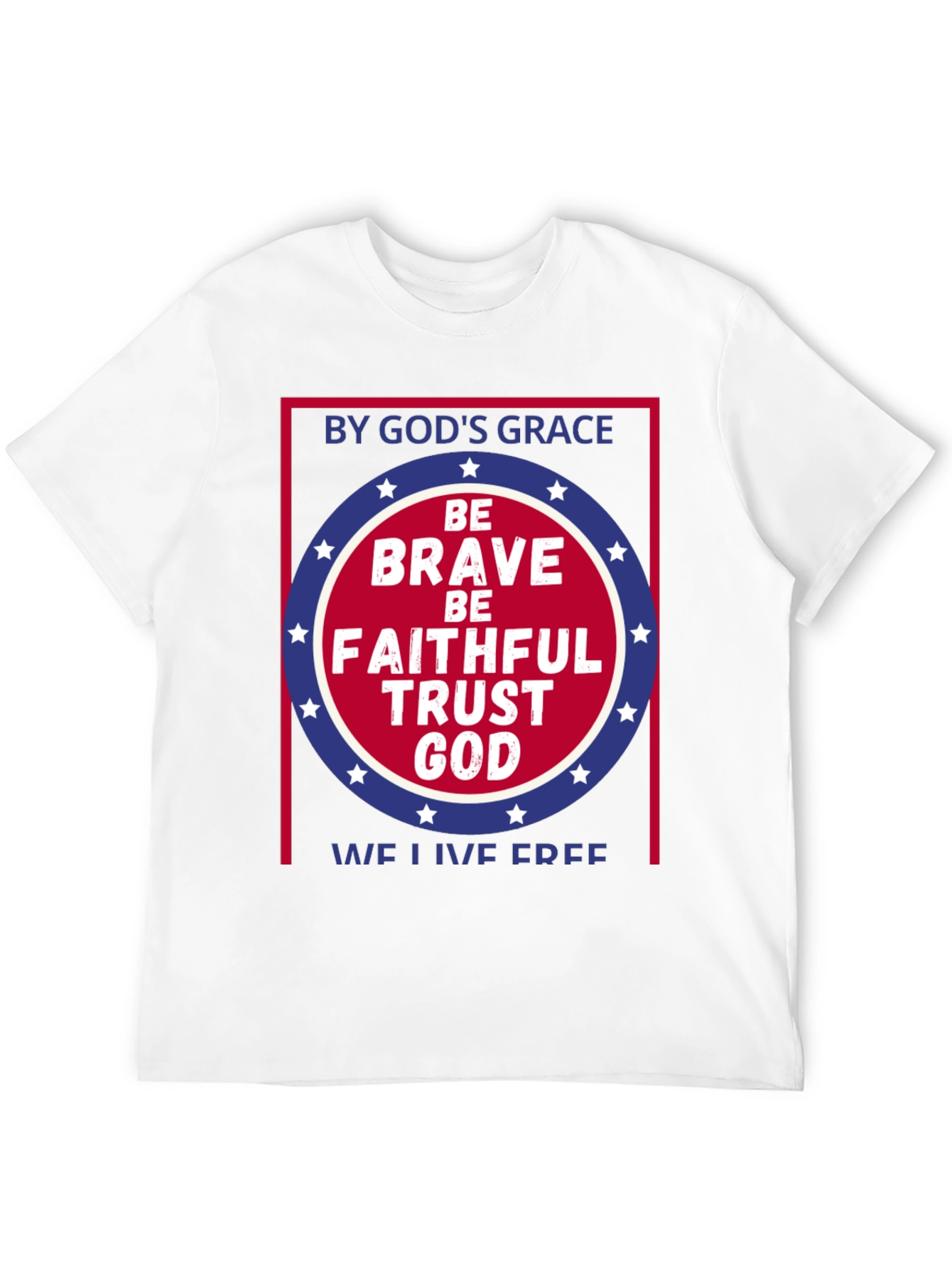 Faithful God Graphic Tee - Patriotic T-Shirt