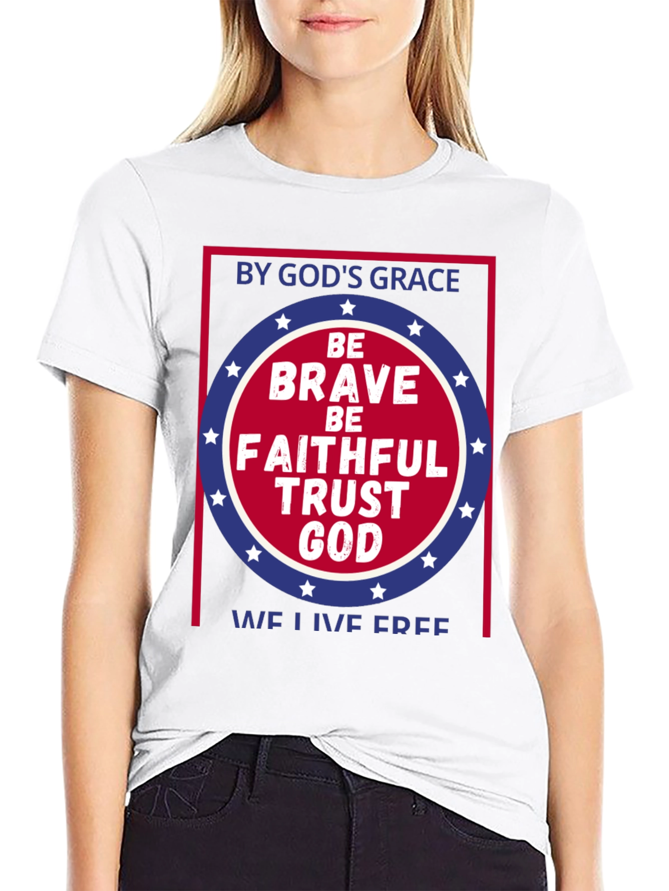 Faithful God Graphic Tee - Patriotic T-Shirt