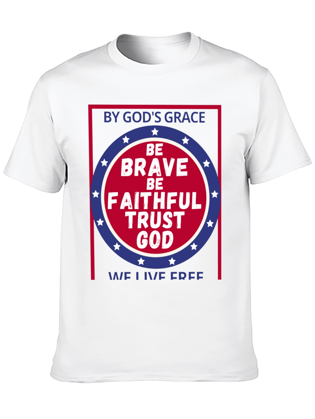 Faithful God Graphic Tee - Patriotic T-Shirt
