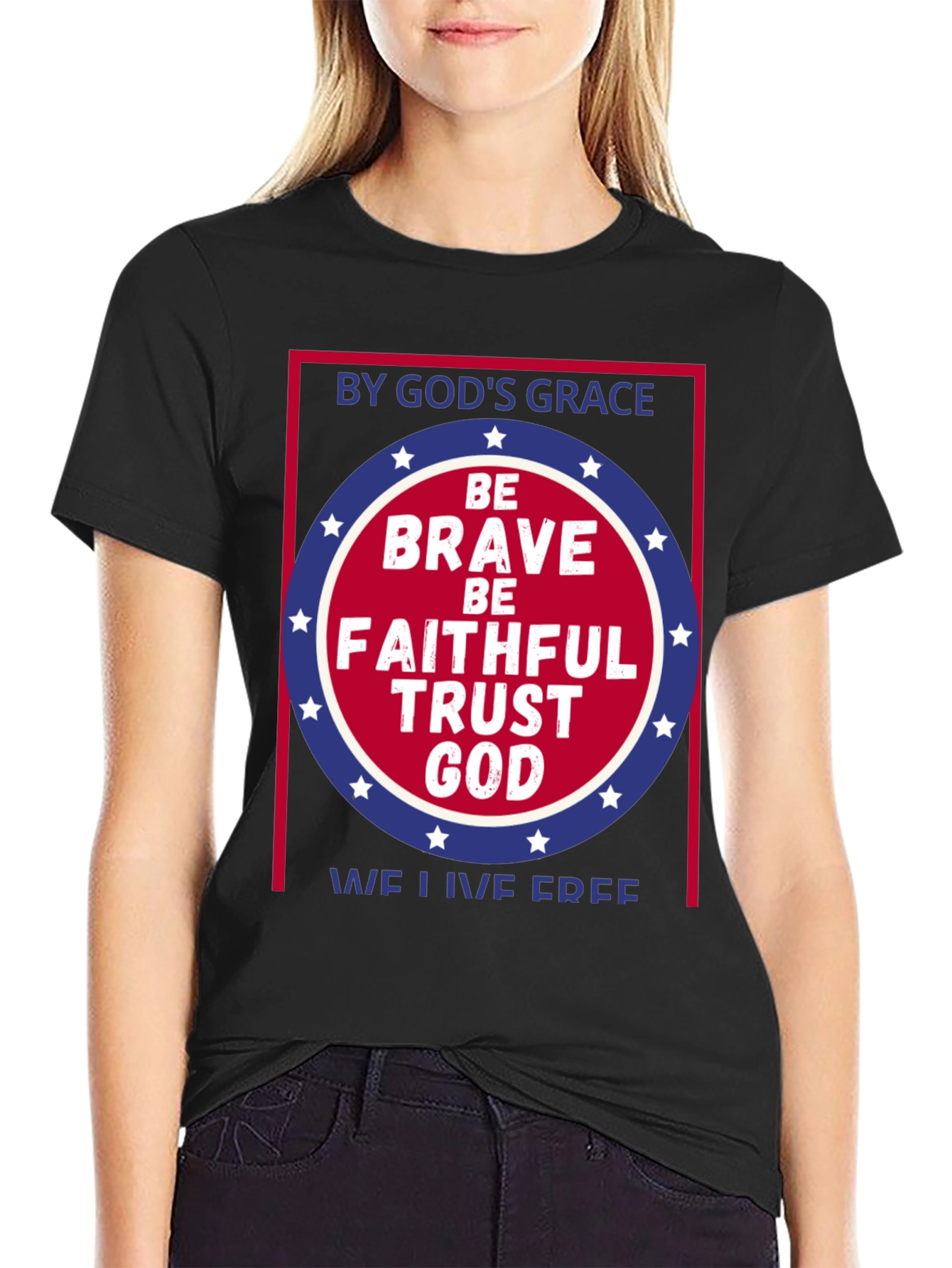 Faithful God Graphic Tee - Patriotic T-Shirt