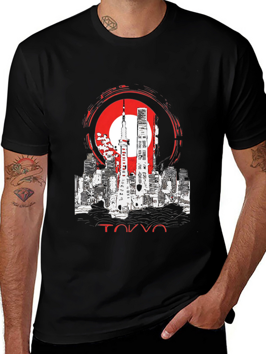 Tokyo Skyline Graphic Tee - Urban Style