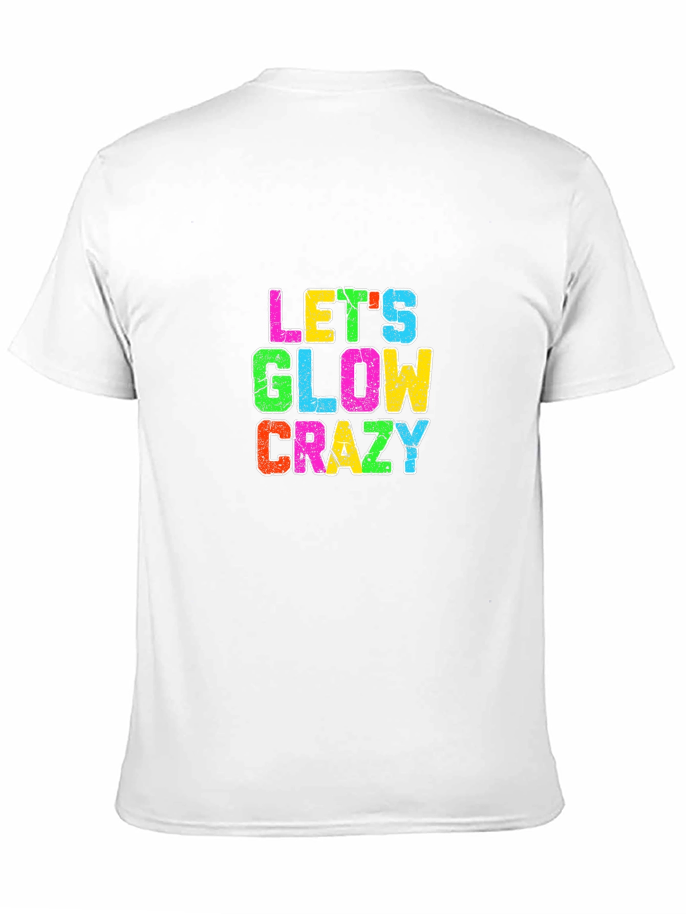 Lets Glow Crazy Graphic T-Shirt - Black
