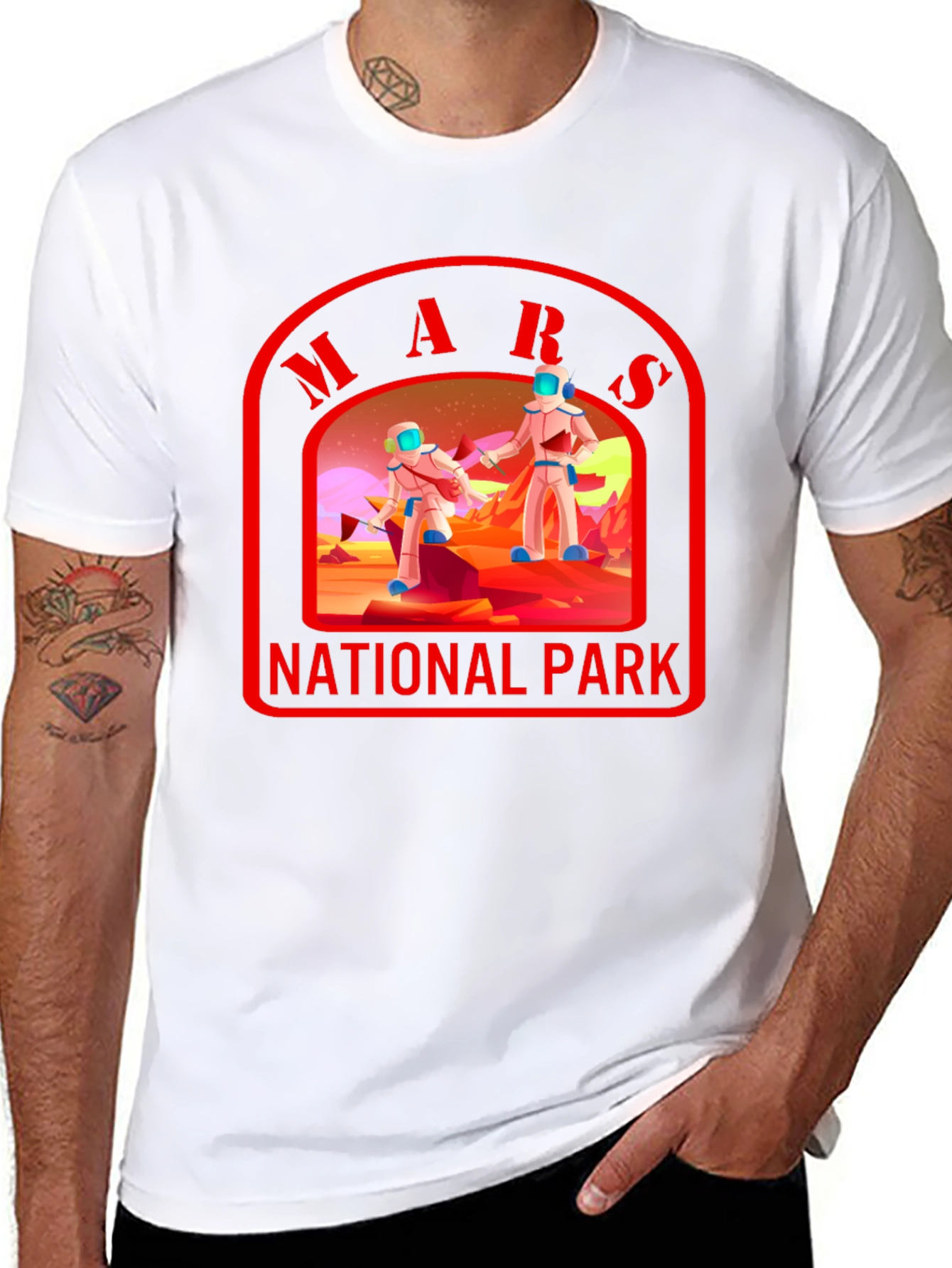 Mars National Park T-Shirt Space Graphic Tee