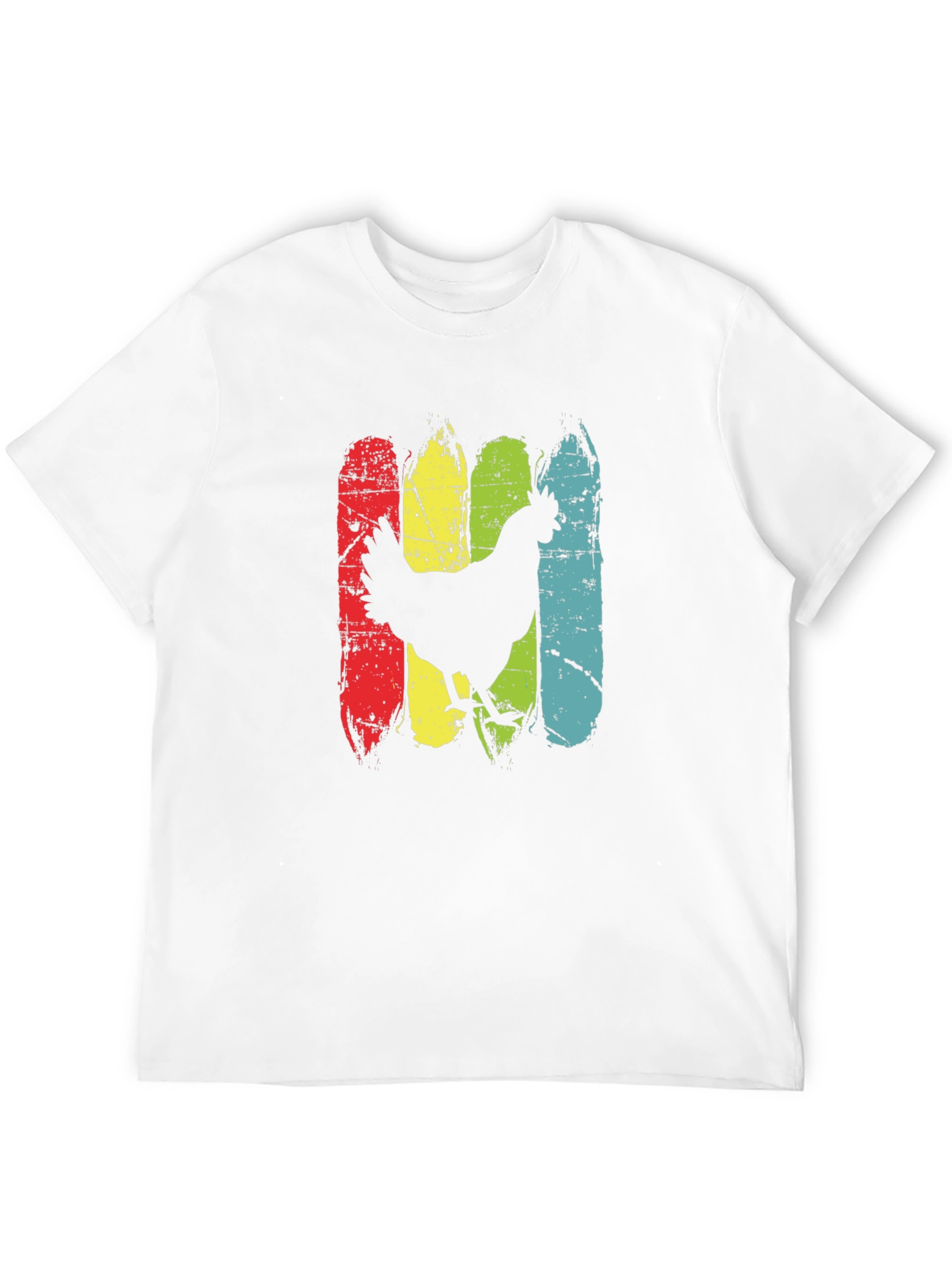 Retro Chicken Graphic T-Shirt - Farm Animal Tee