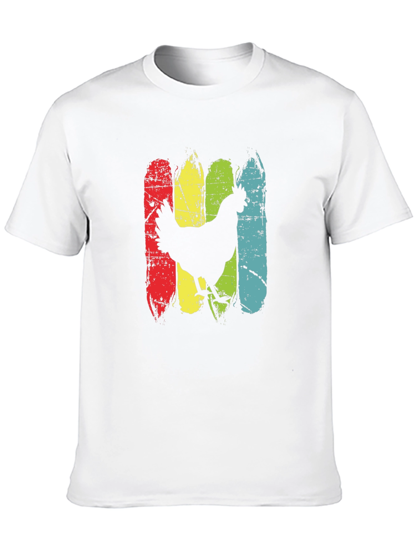 Retro Chicken Graphic T-Shirt - Farm Animal Tee