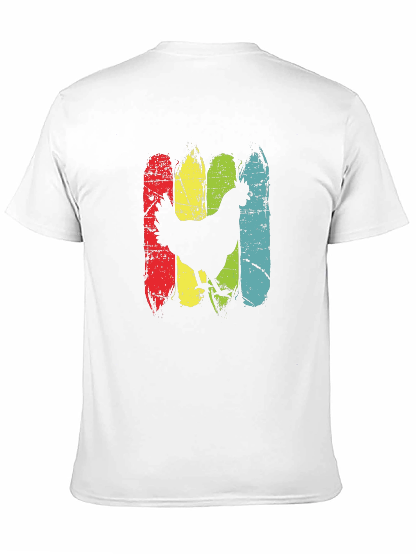 Retro Chicken Graphic T-Shirt - Farm Animal Tee