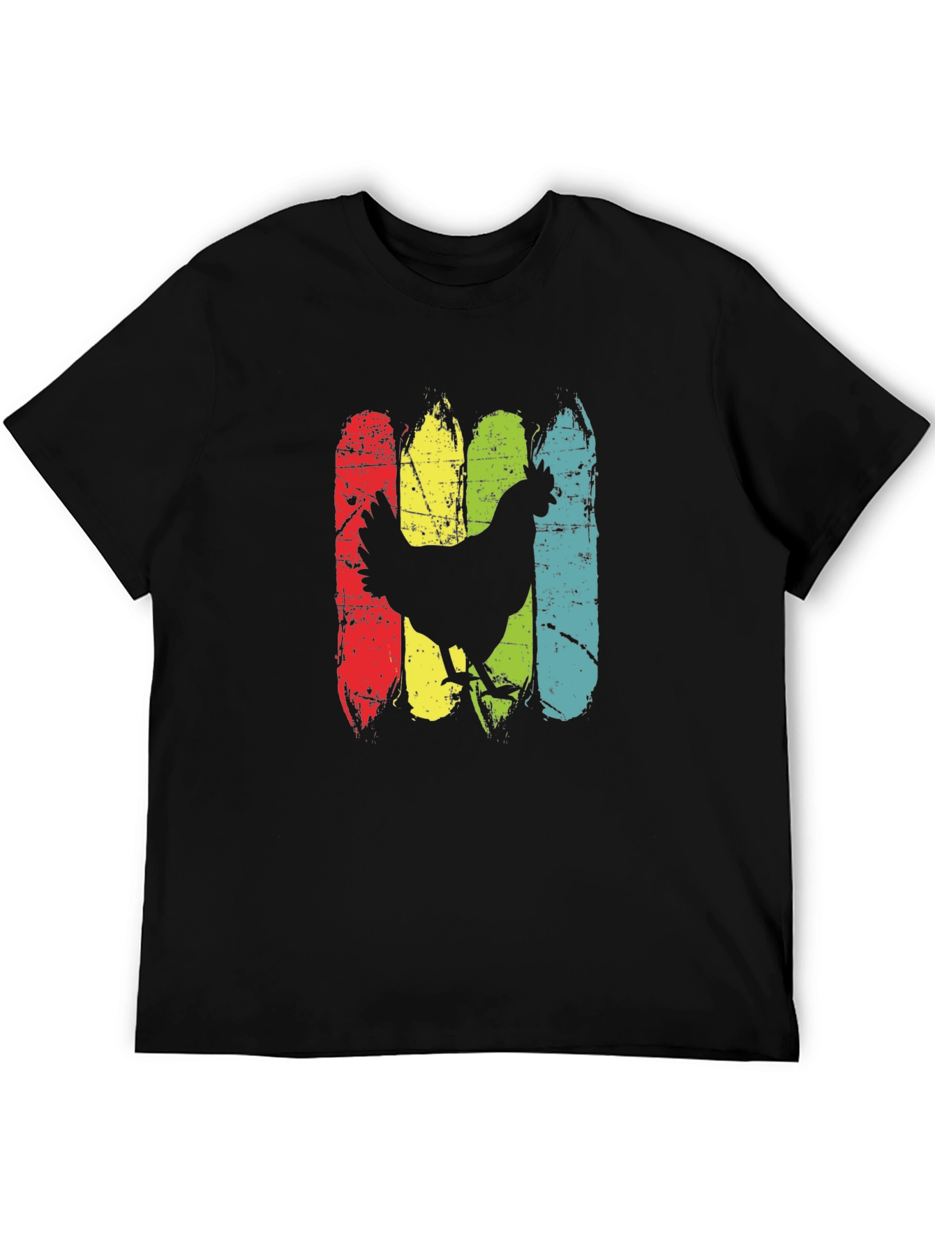 Retro Chicken Graphic T-Shirt - Farm Animal Tee