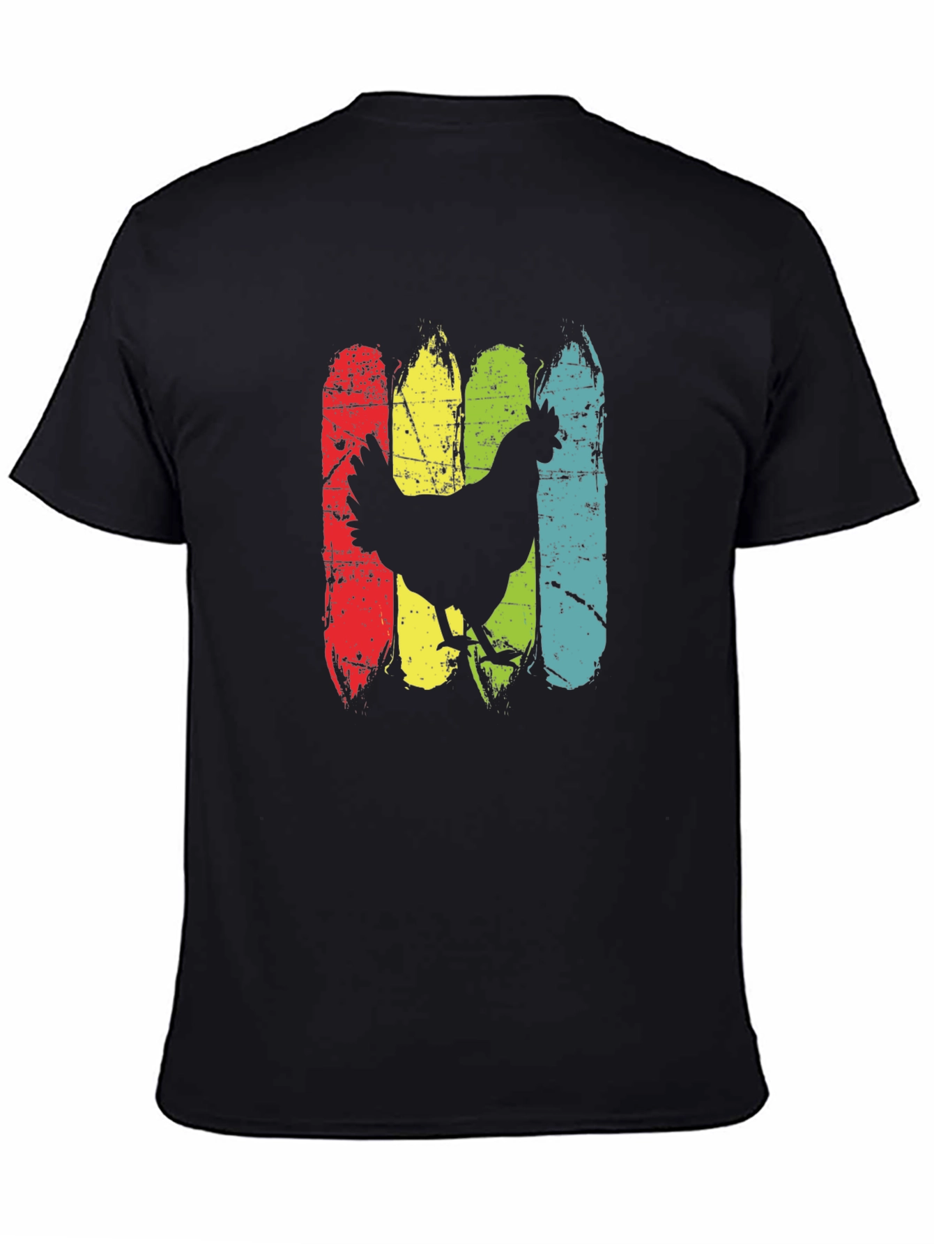 Retro Chicken Graphic T-Shirt - Farm Animal Tee