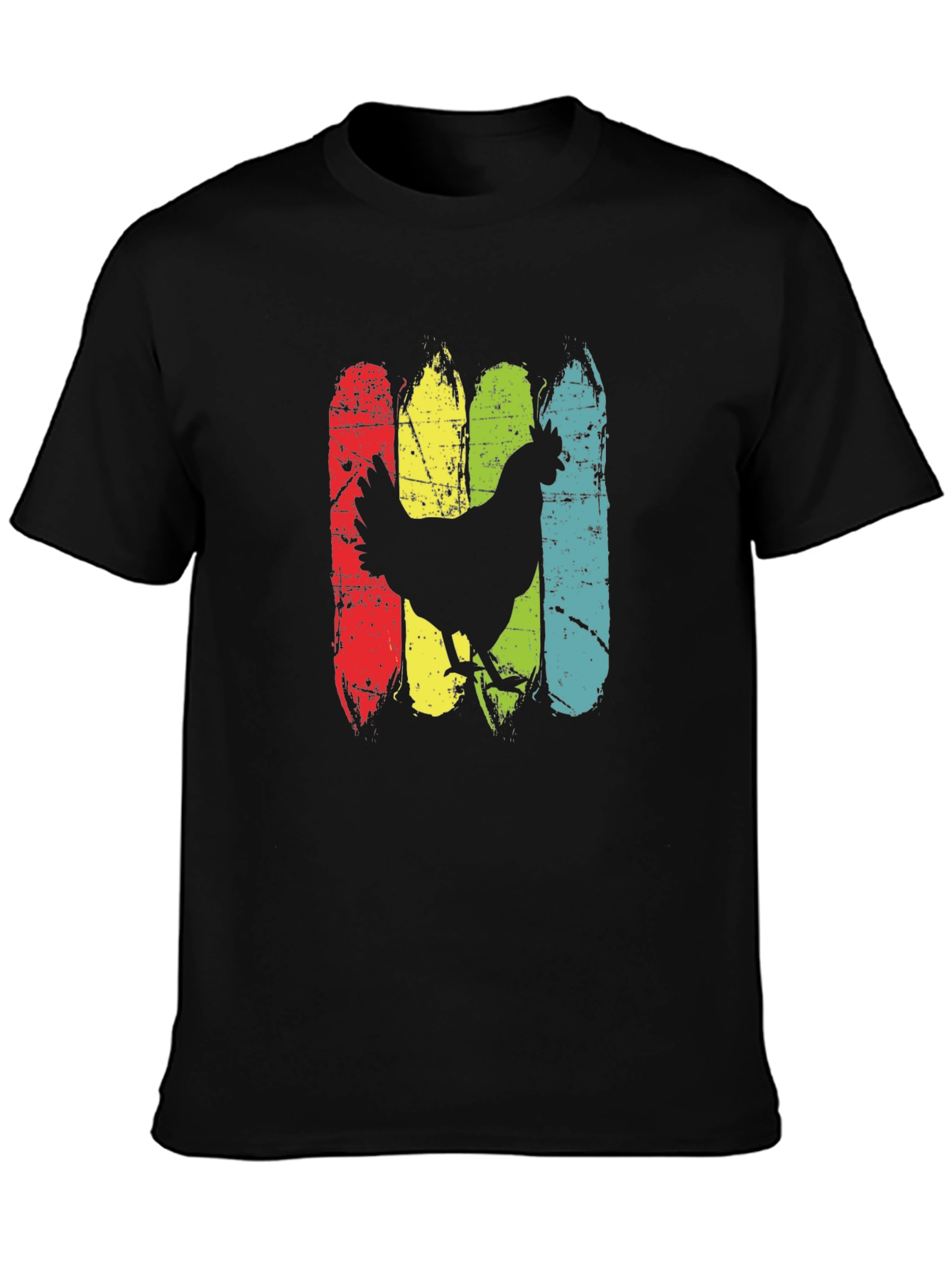 Retro Chicken Graphic T-Shirt - Farm Animal Tee