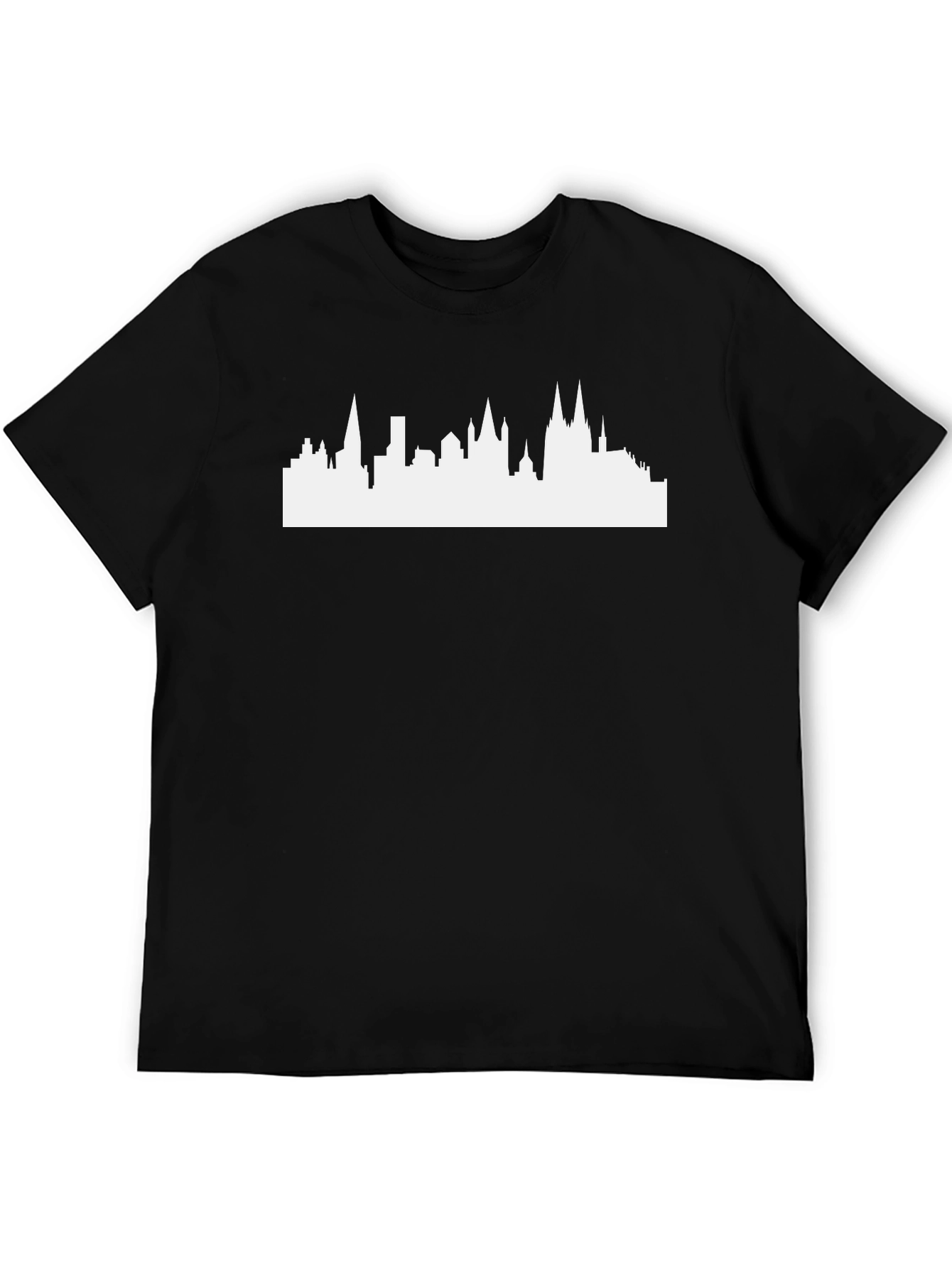 Cityscape Graphic Tee - Modern Black T-Shirt