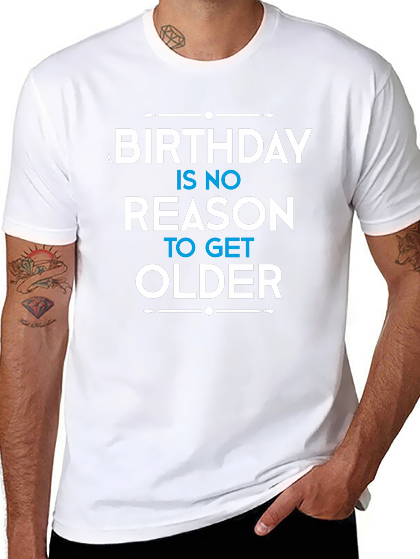 Birthday Humor T-Shirt: No Reason to Get Older