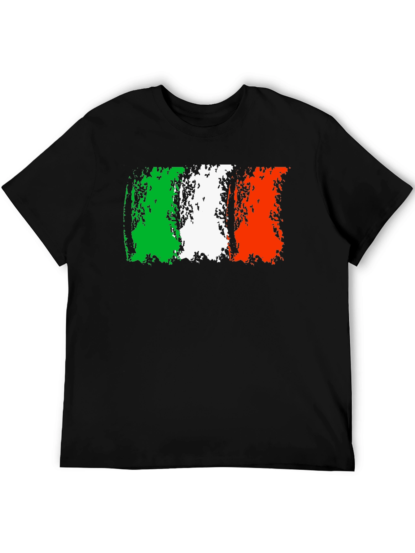 Italy Flag Graphic Tee - Distressed Design