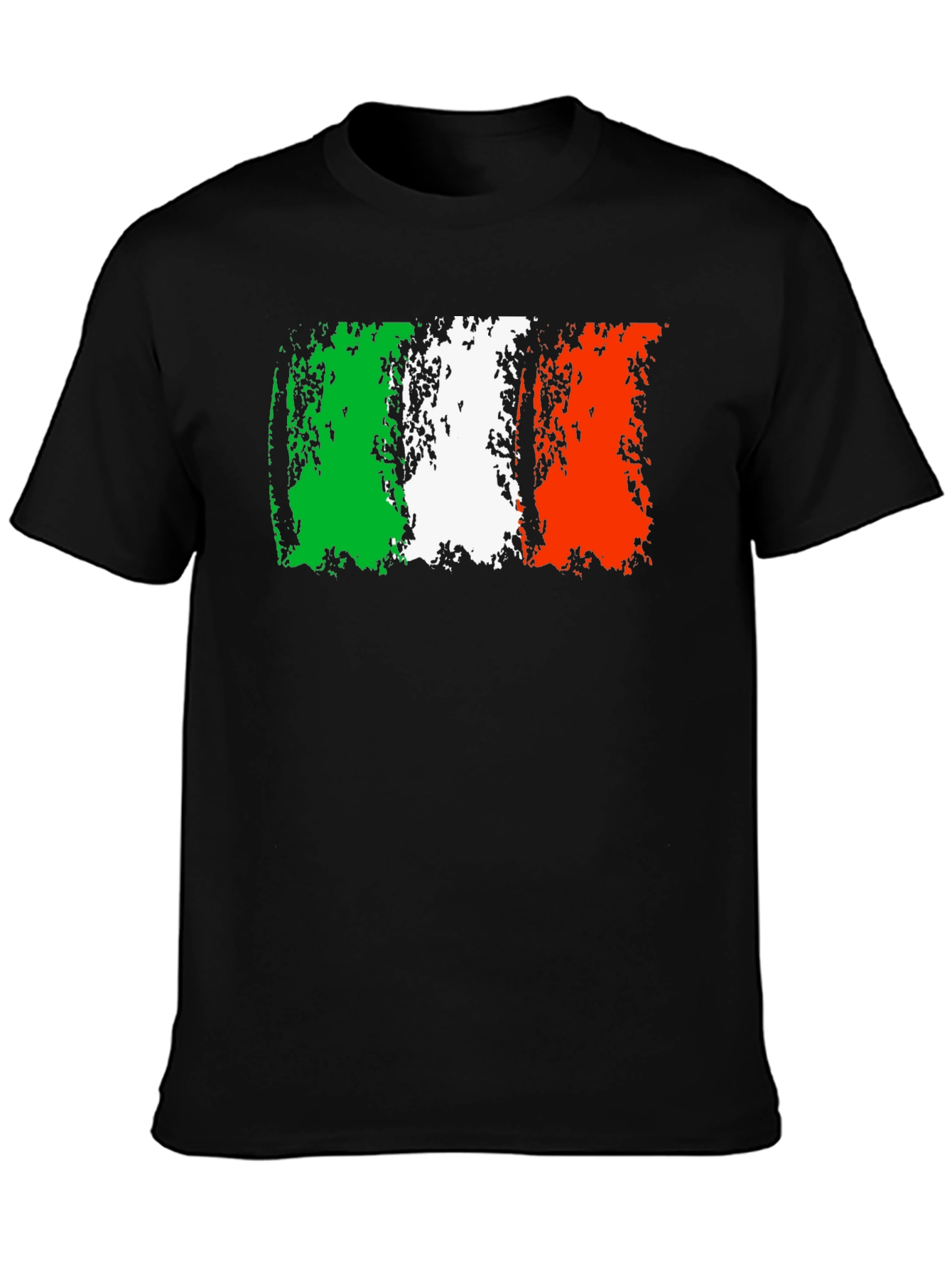 Italy Flag Graphic Tee - Distressed Design