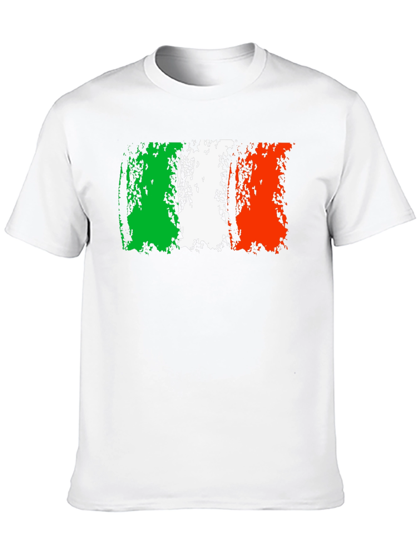 Italy Flag Graphic Tee - Distressed Design