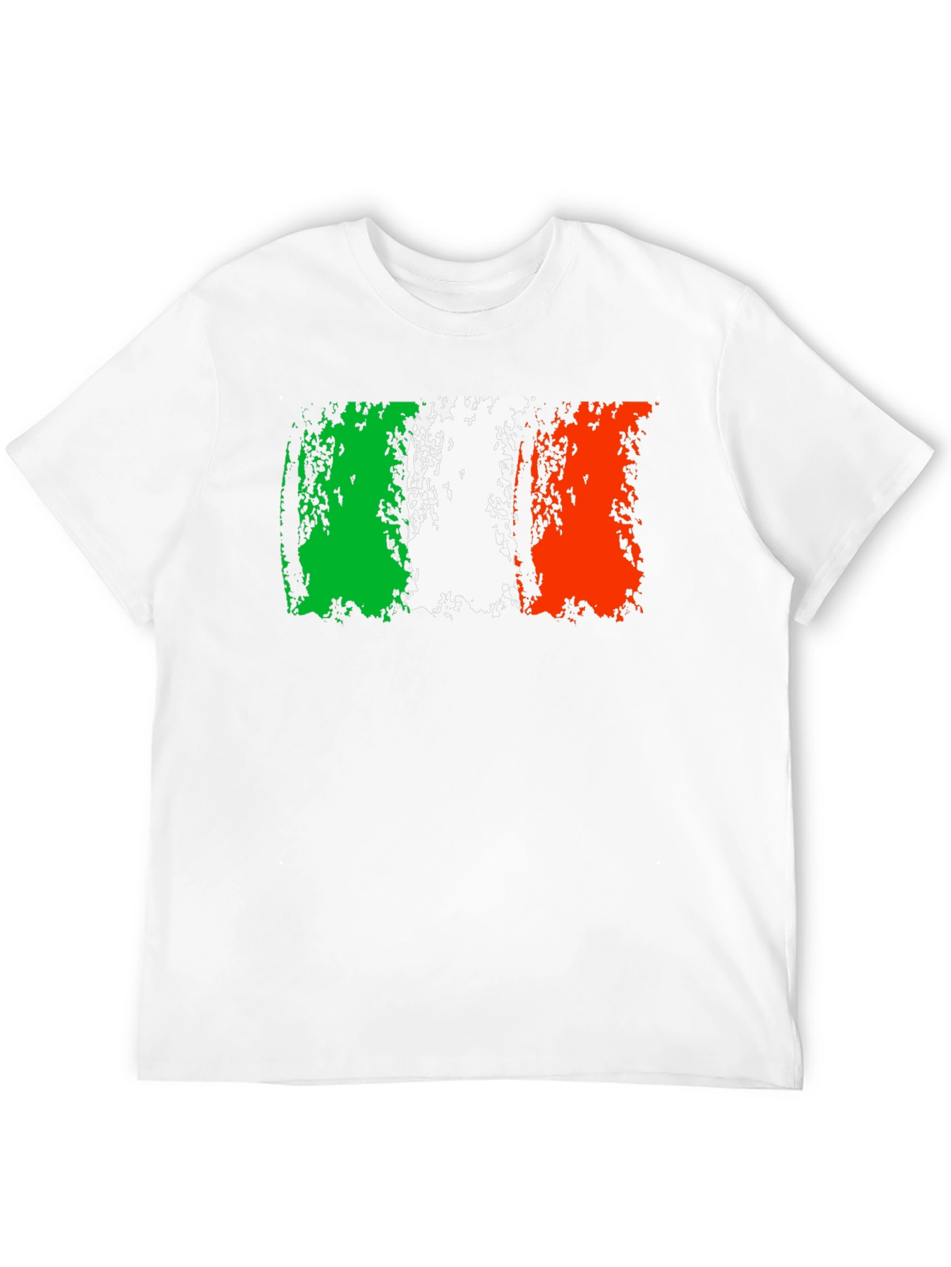 Italy Flag Graphic Tee - Distressed Design