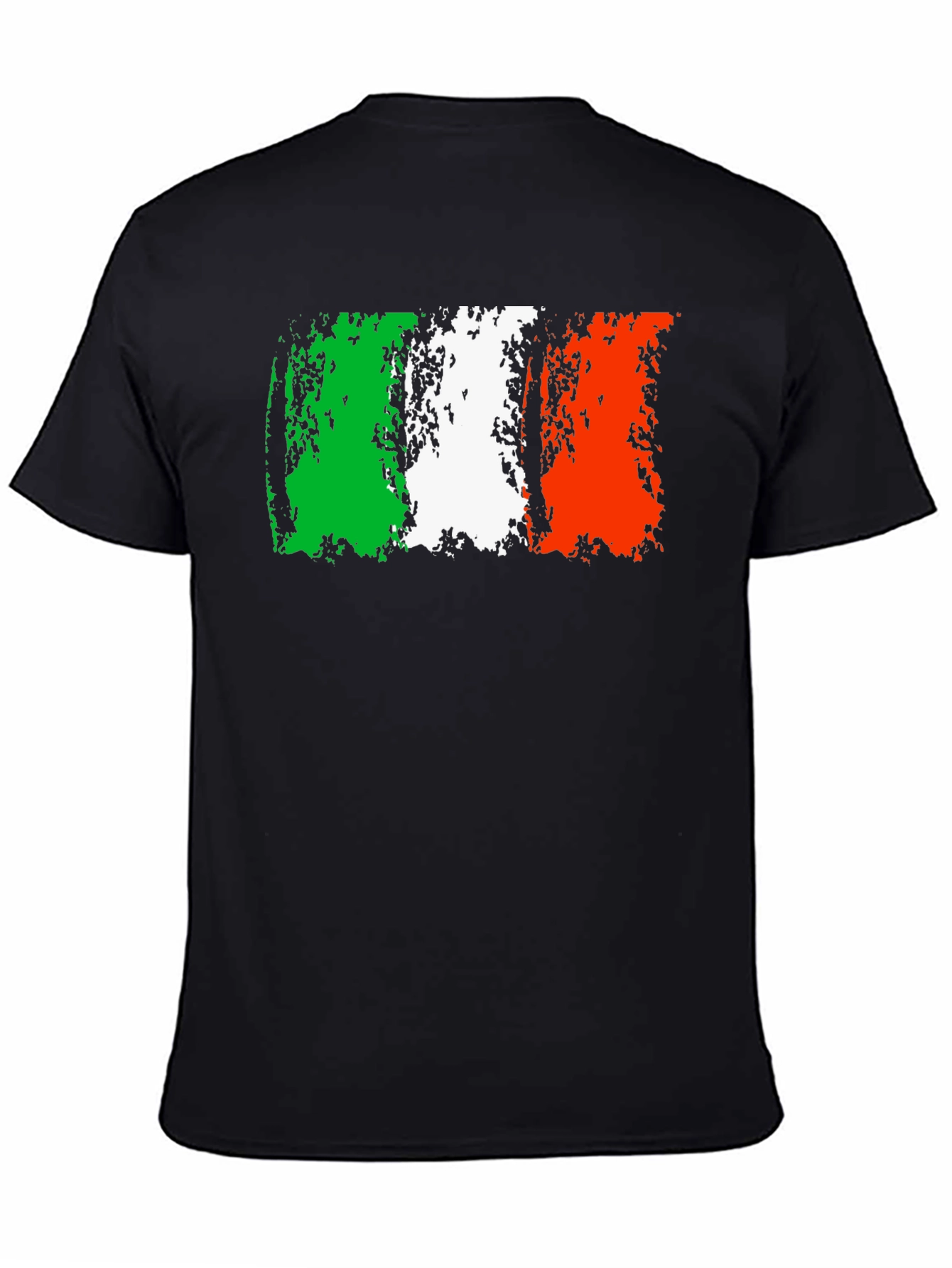 Italy Flag Graphic Tee - Distressed Design